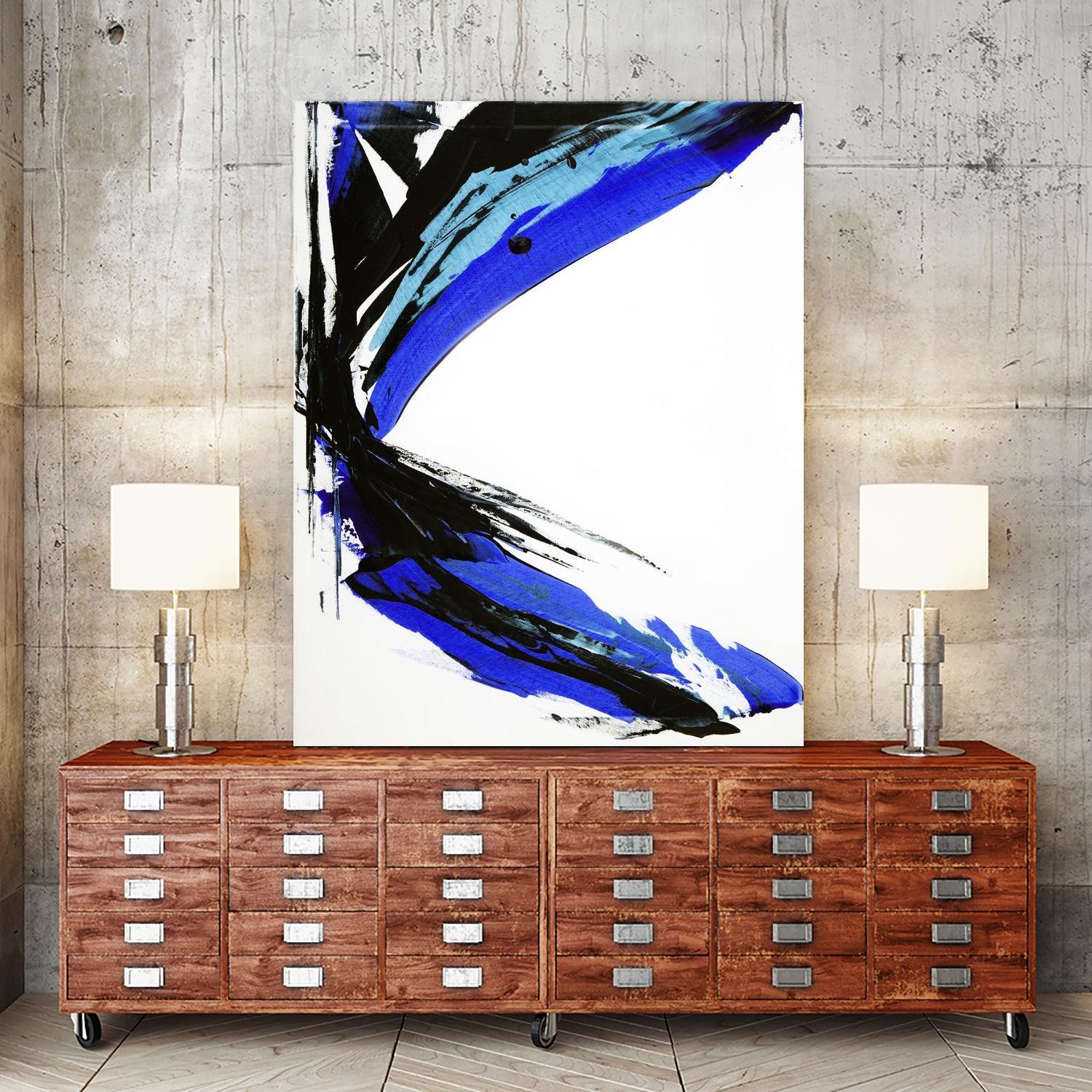Rex by Joan Marie on GIANT ART - black abstract