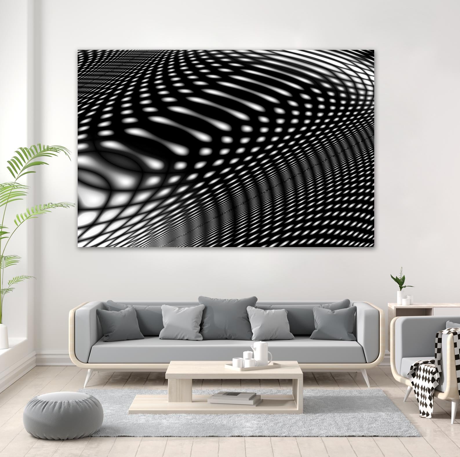 Interference IV by James Leese on GIANT ART - white abstract