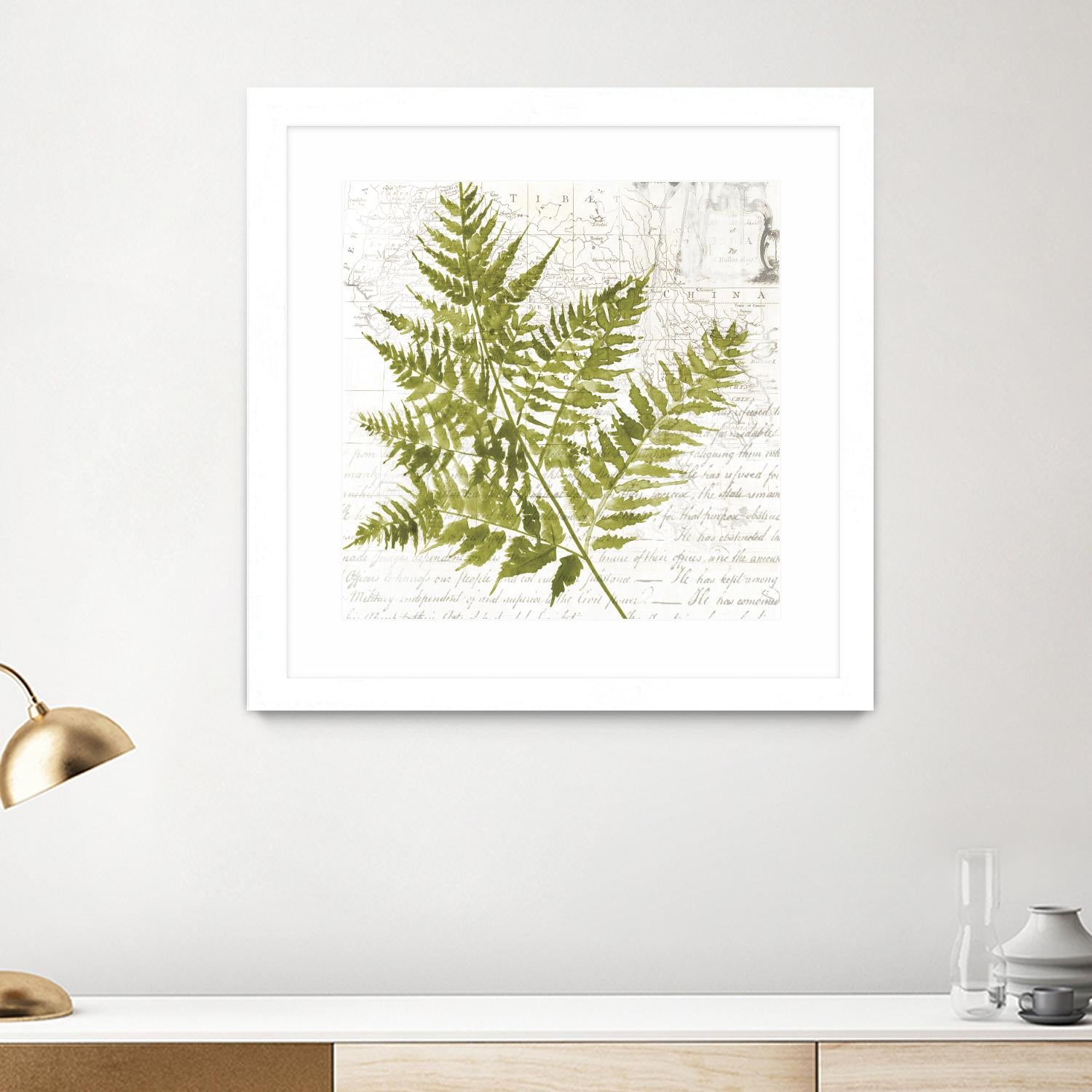 Fern I by Asia Jensen on GIANT ART - green botany