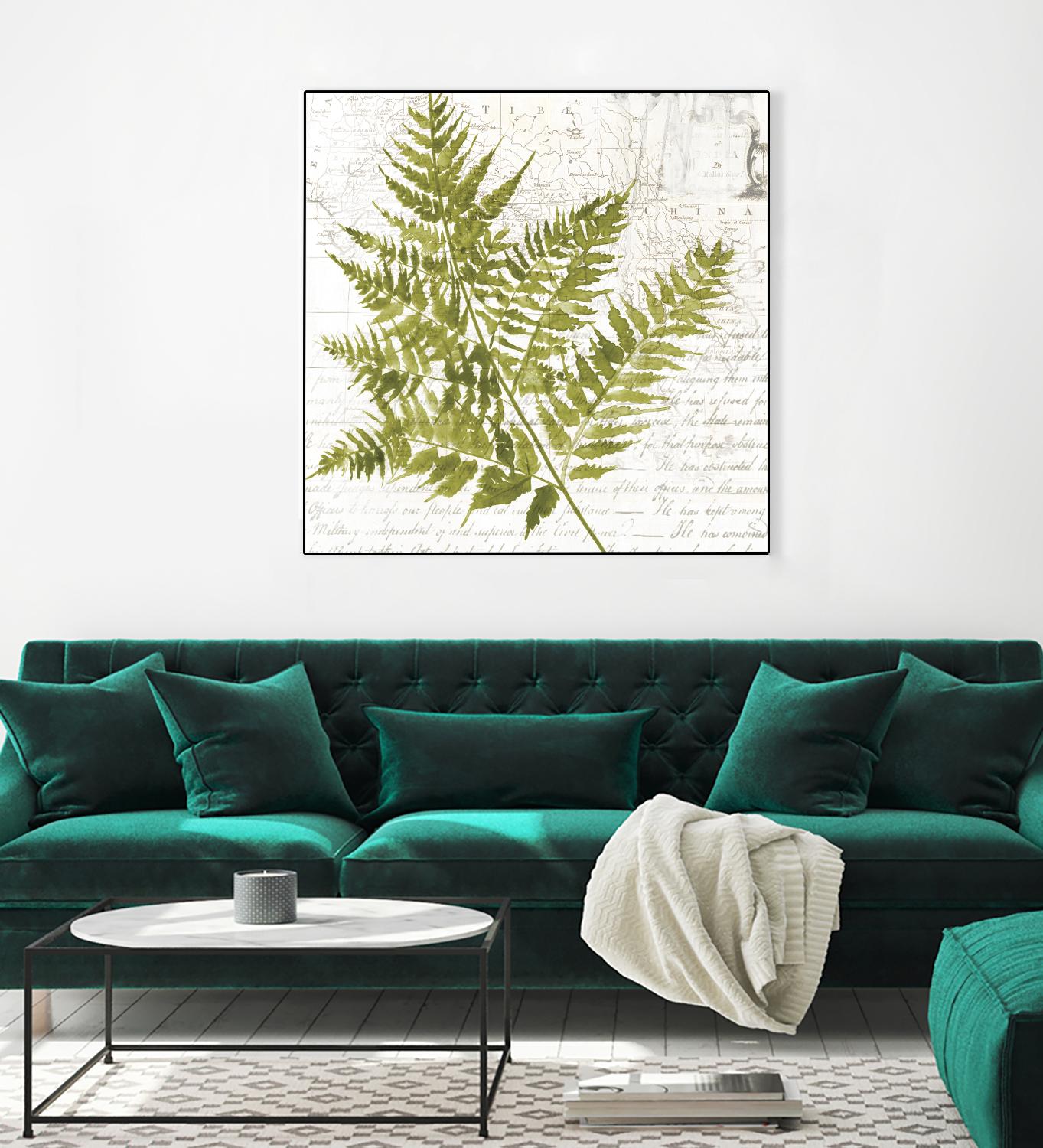 Fern I by Asia Jensen on GIANT ART - green botany