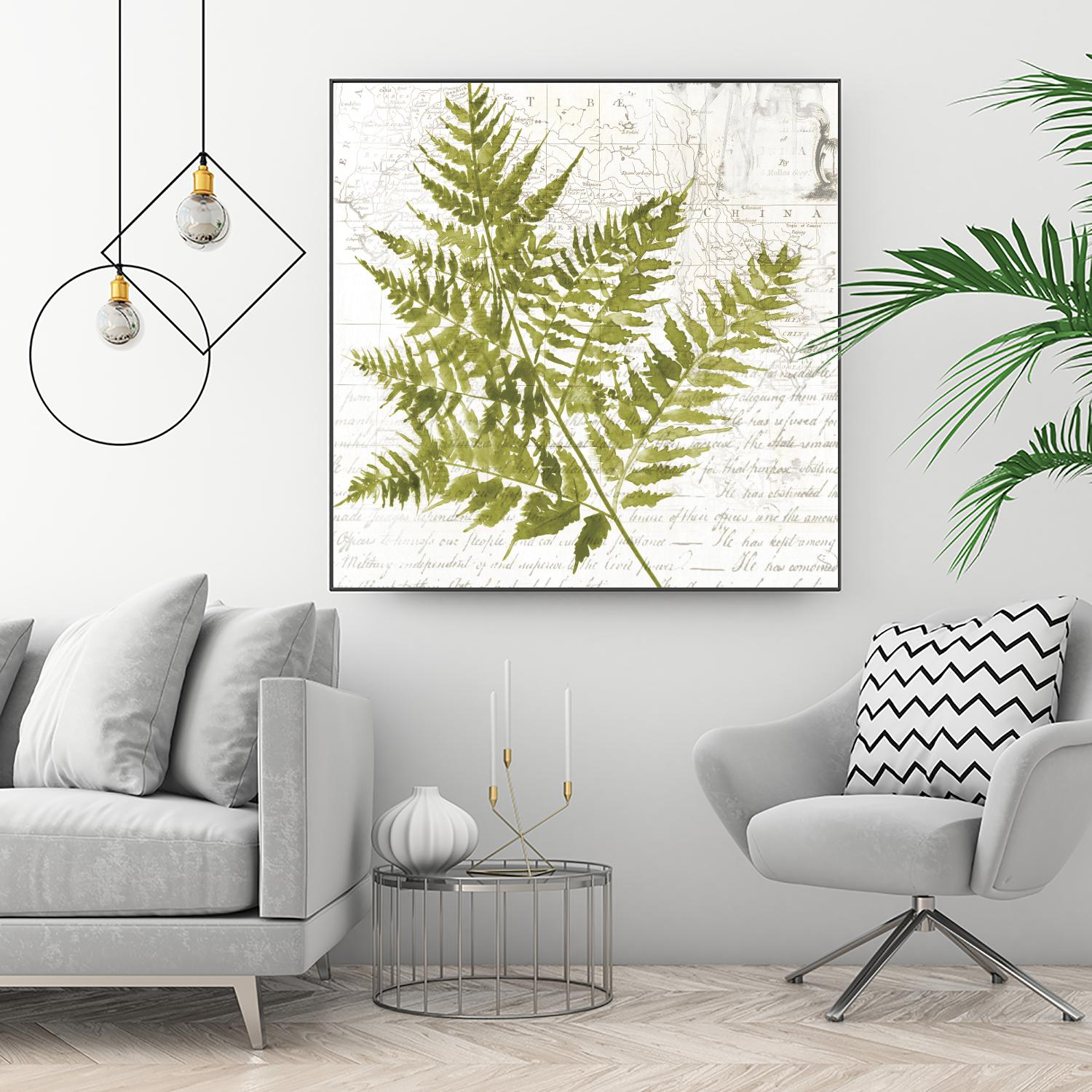 Fern I by Asia Jensen on GIANT ART - green botany