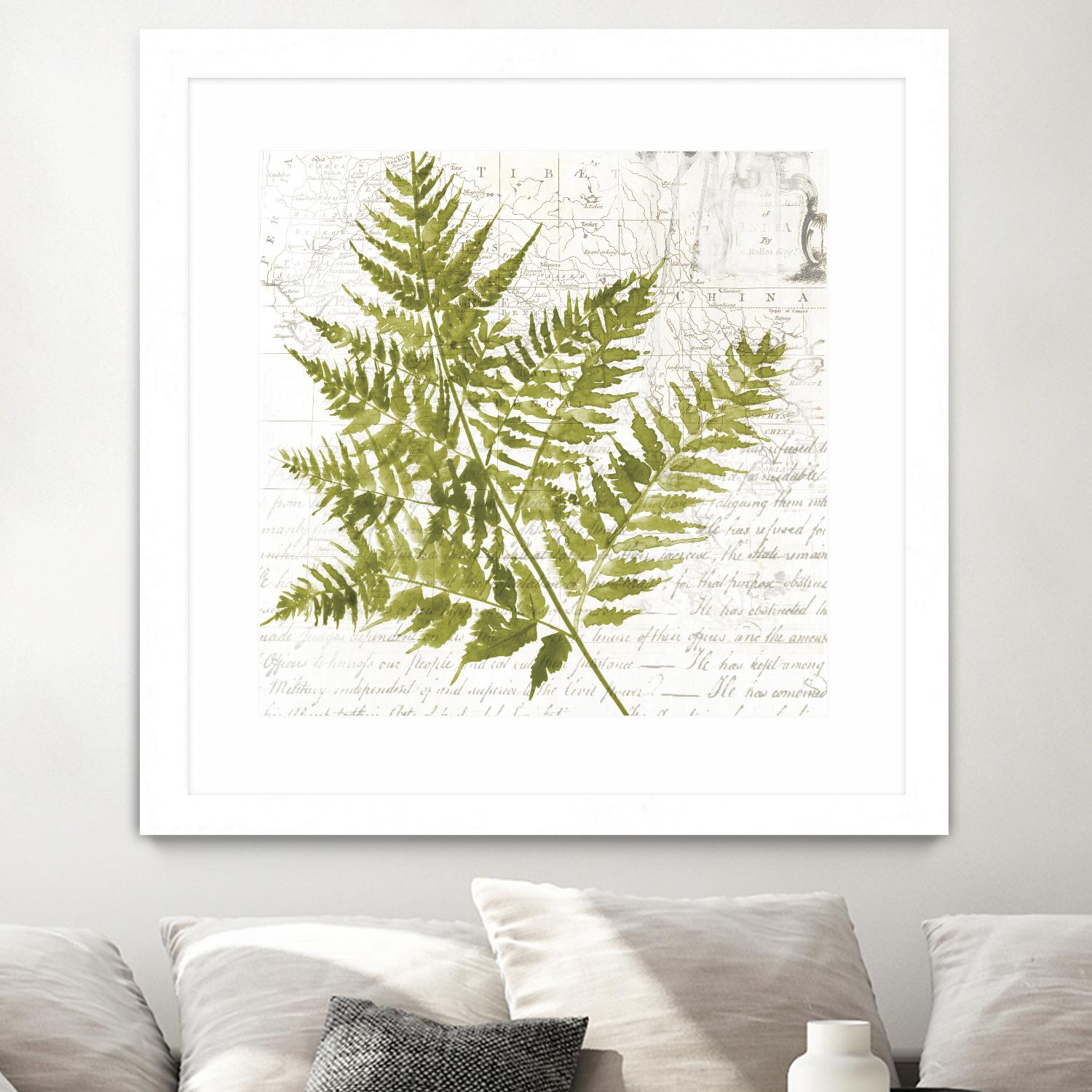 Fern I by Asia Jensen on GIANT ART - green botany