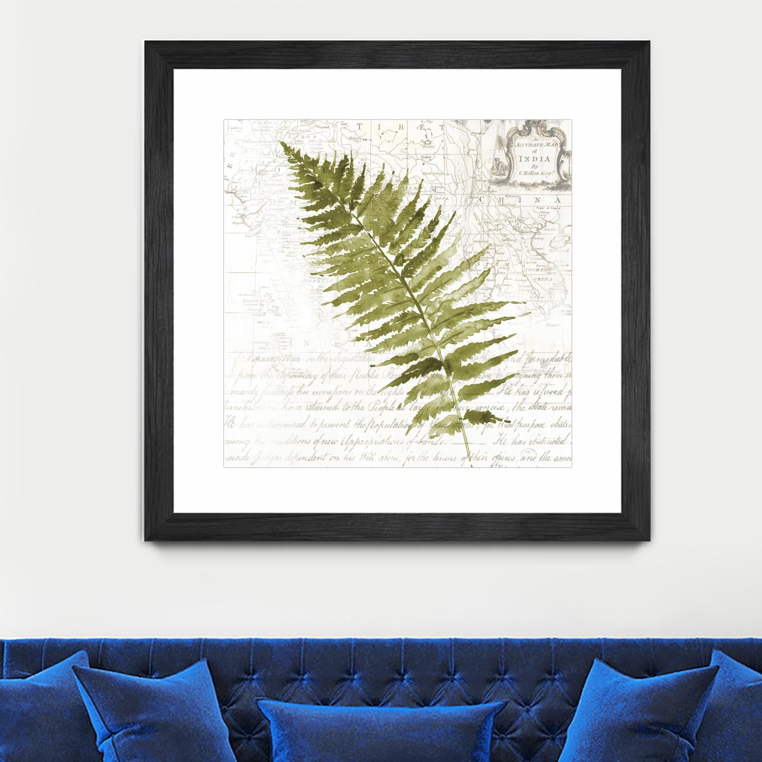 Fern II by Asia Jensen on GIANT ART - green botany