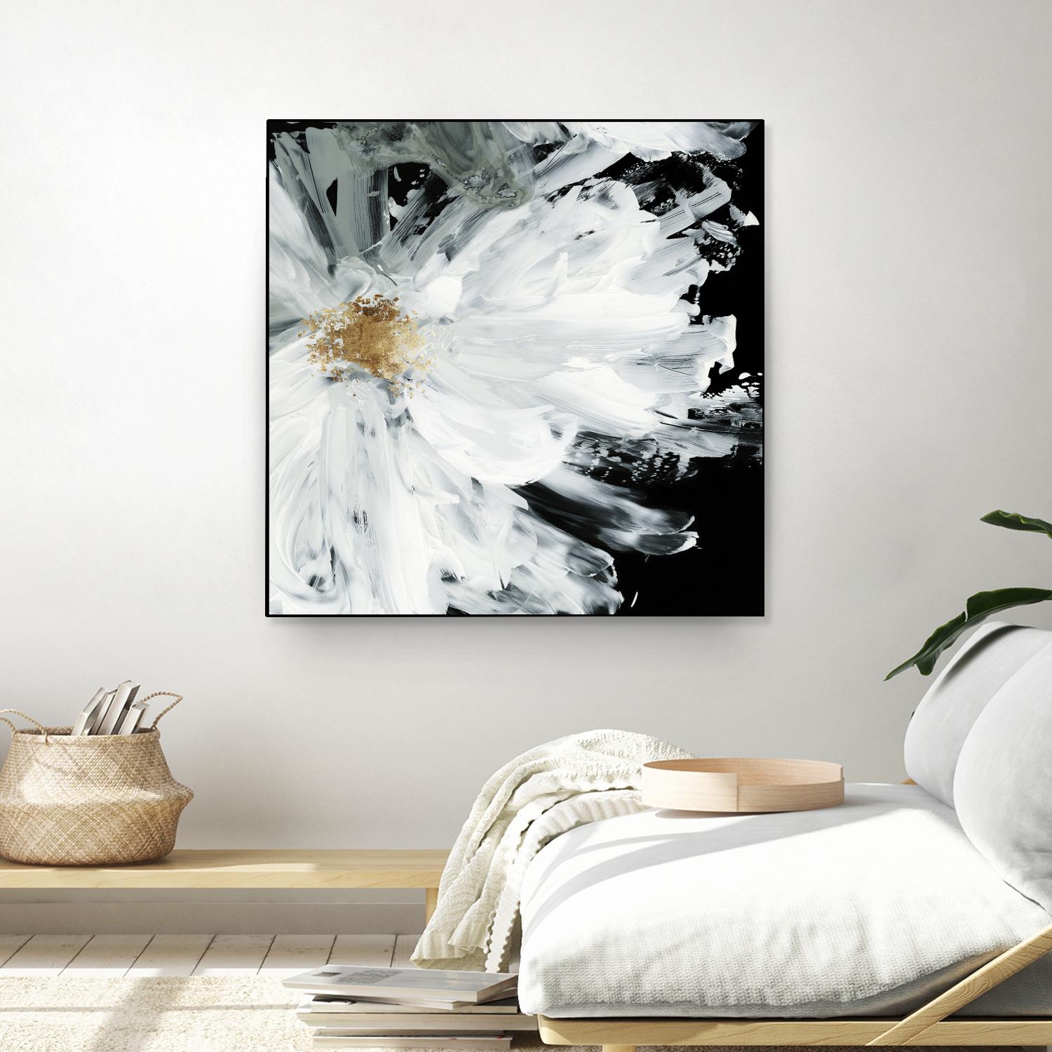 Black Peony by Asia Jensen on GIANT ART - white floral