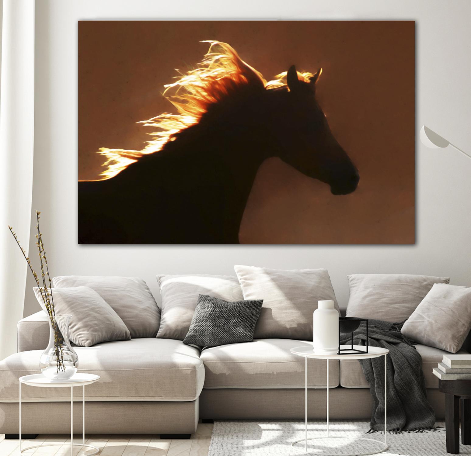 Golden Angel by Kari Brooks on GIANT ART - orange animals