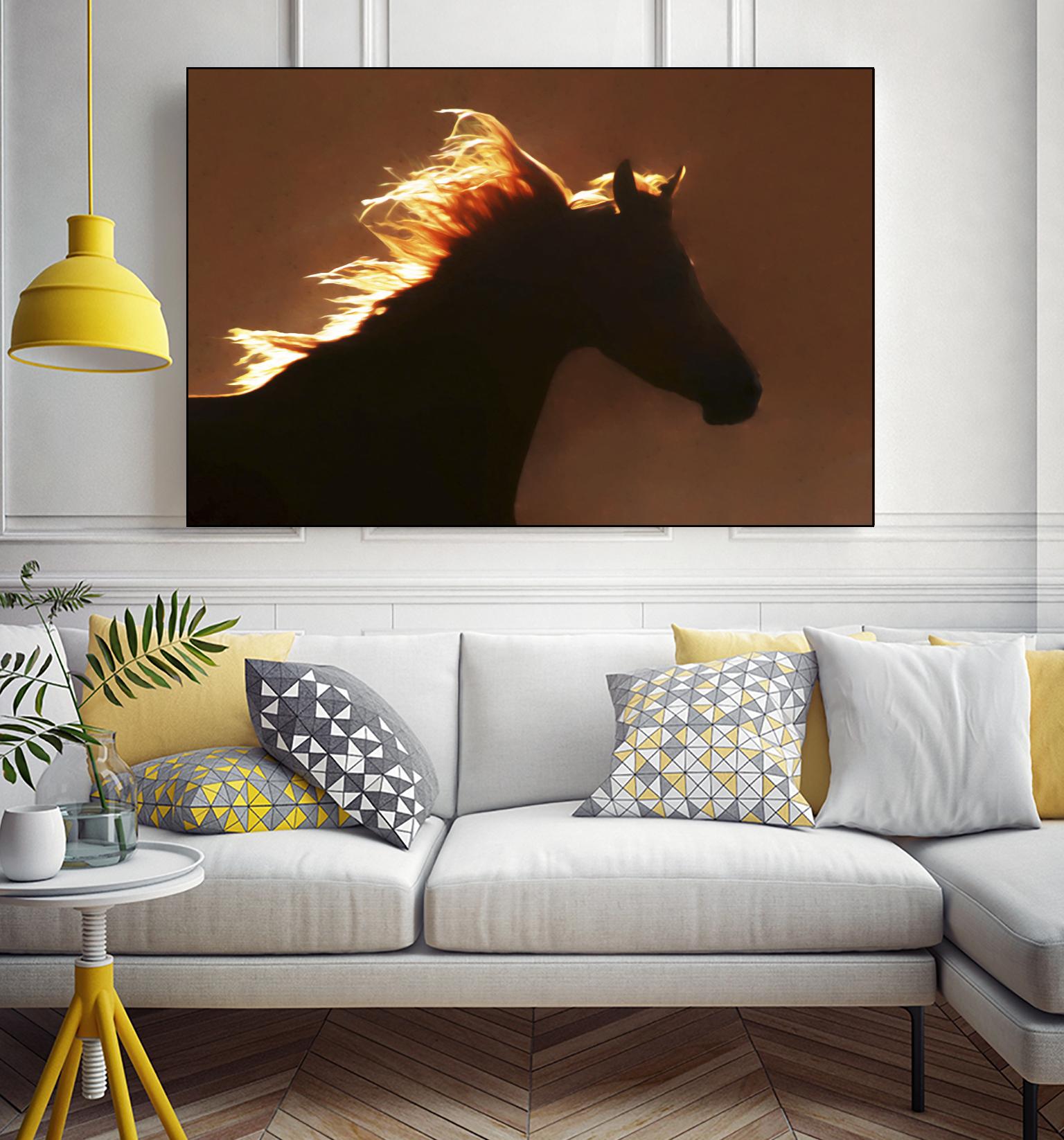 Golden Angel by Kari Brooks on GIANT ART - orange animals