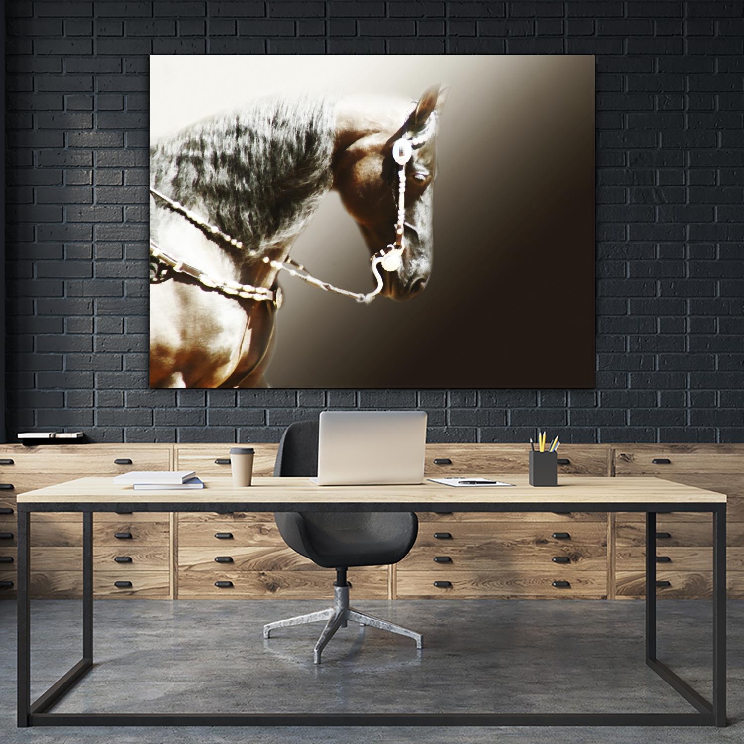 Black and Silver by Kari Brooks on GIANT ART - brown animals