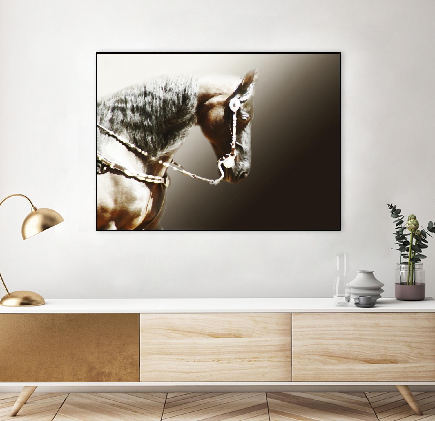 Black and Silver by Kari Brooks on GIANT ART - brown animals