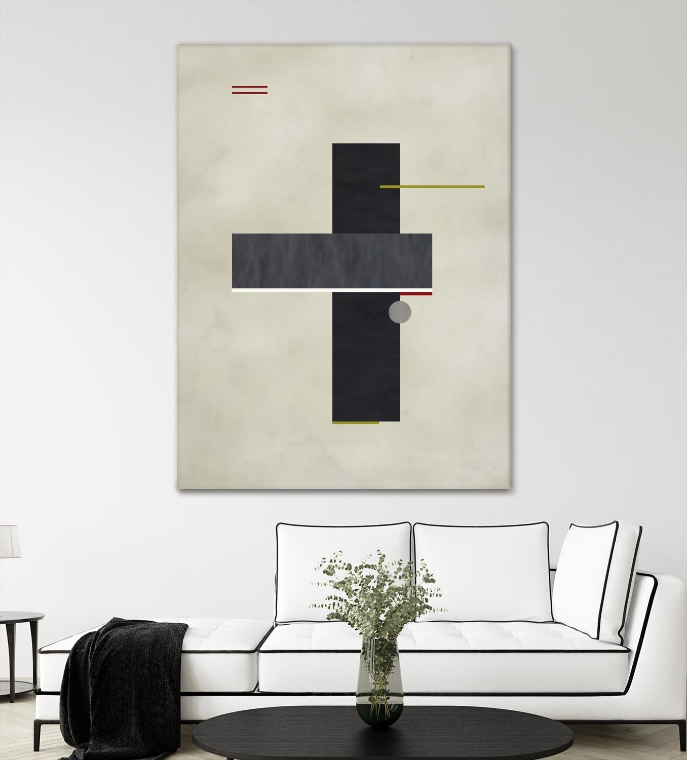 Rectangle Love by Kevin Calaguiro on GIANT ART - black abstract