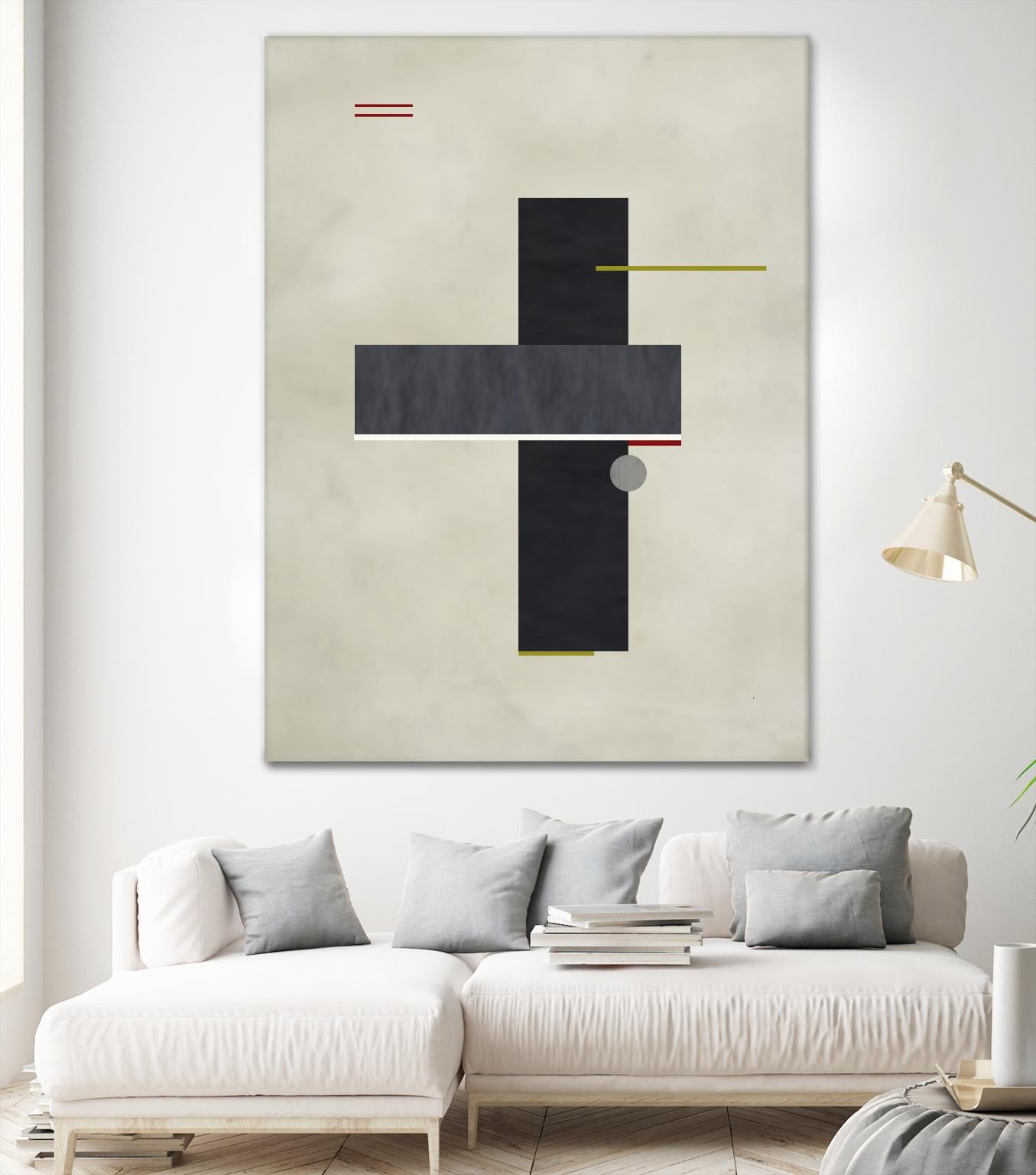 Rectangle Love by Kevin Calaguiro on GIANT ART - black abstract