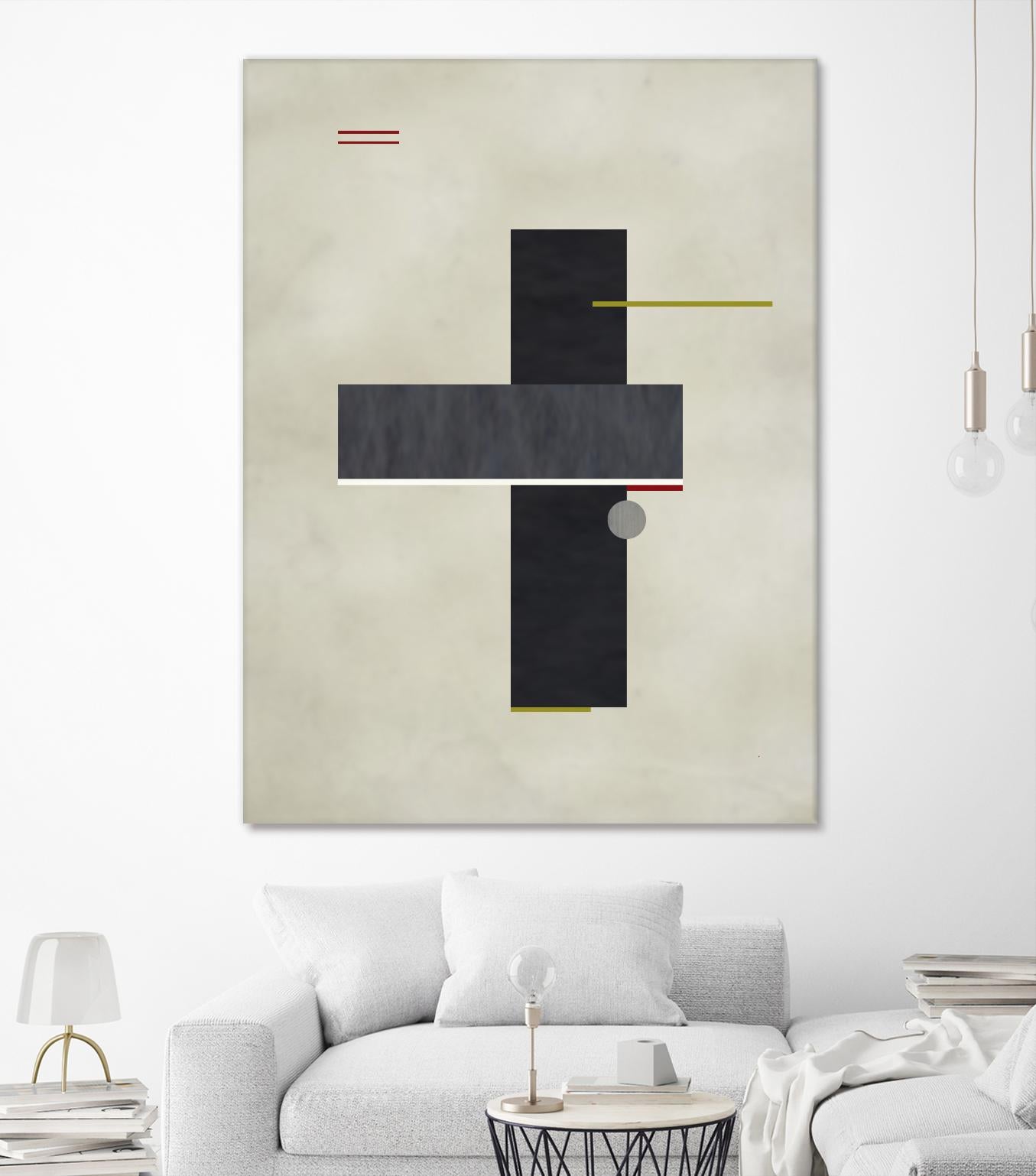 Rectangle Love by Kevin Calaguiro on GIANT ART - black abstract