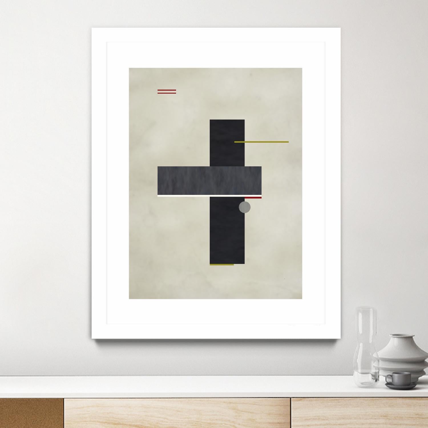 Rectangle Love by Kevin Calaguiro on GIANT ART - black abstract