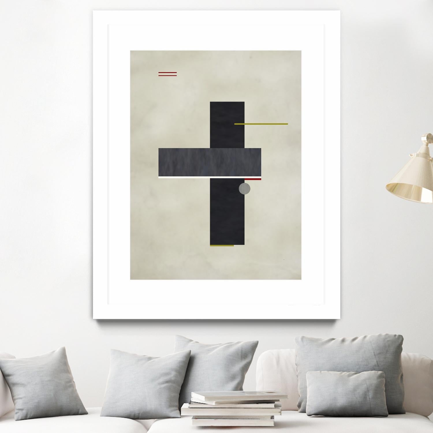 Rectangle Love by Kevin Calaguiro on GIANT ART - black abstract