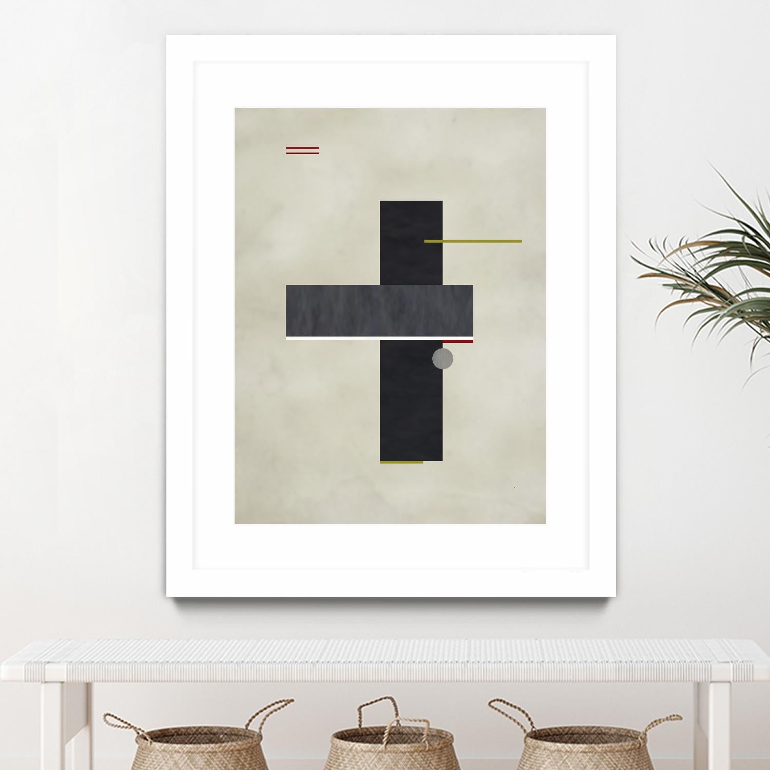 Rectangle Love by Kevin Calaguiro on GIANT ART - black abstract
