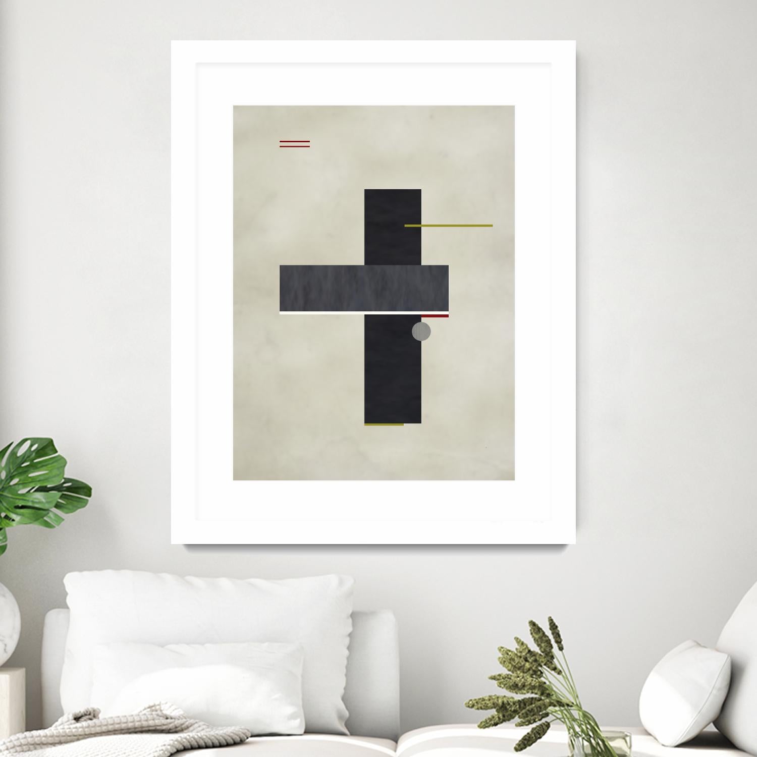 Rectangle Love by Kevin Calaguiro on GIANT ART - black abstract