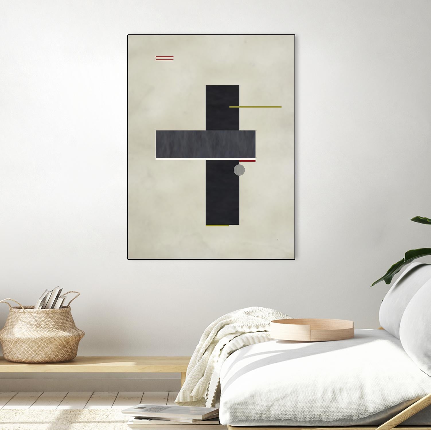 Rectangle Love by Kevin Calaguiro on GIANT ART - black abstract