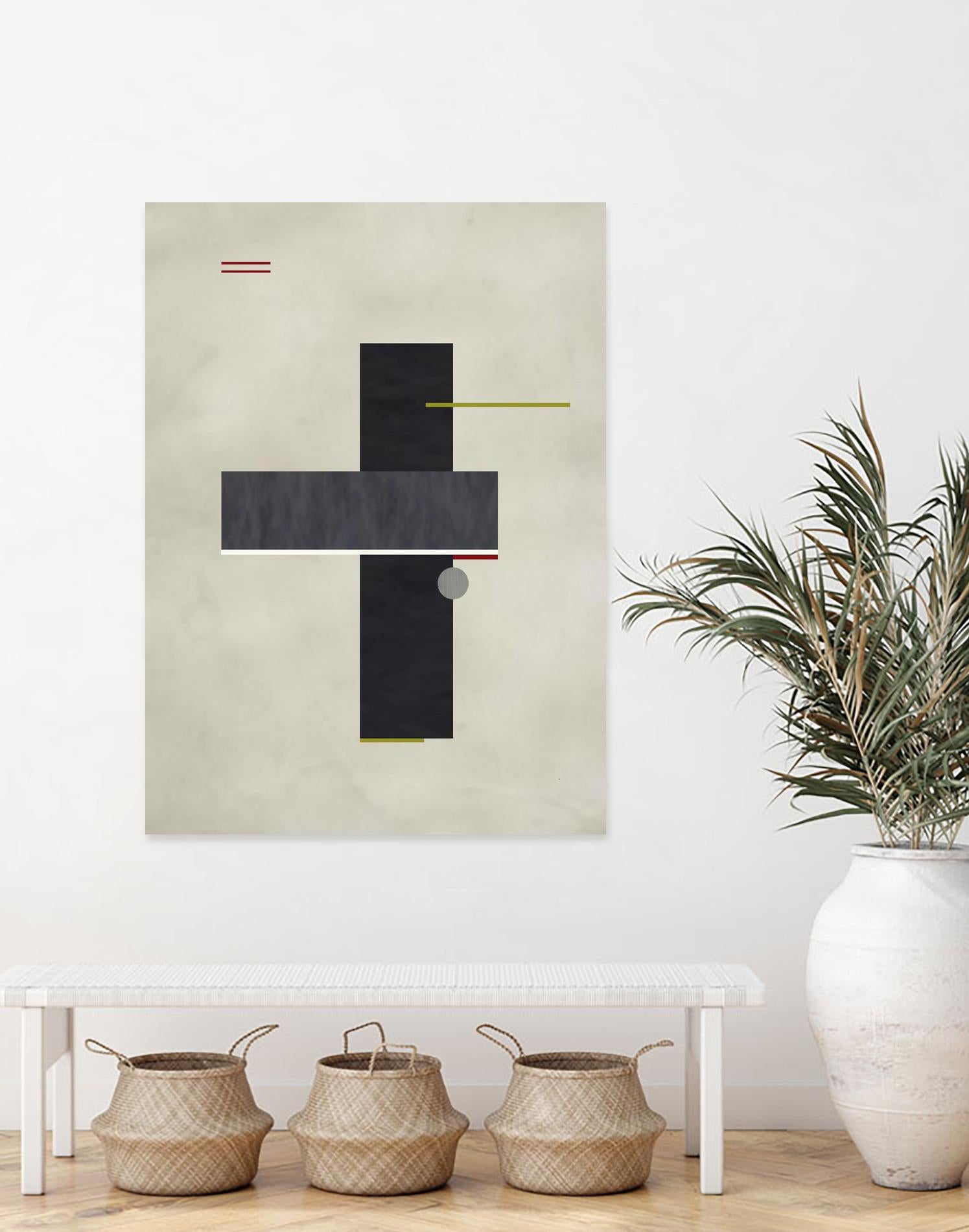 Rectangle Love by Kevin Calaguiro on GIANT ART - black abstract