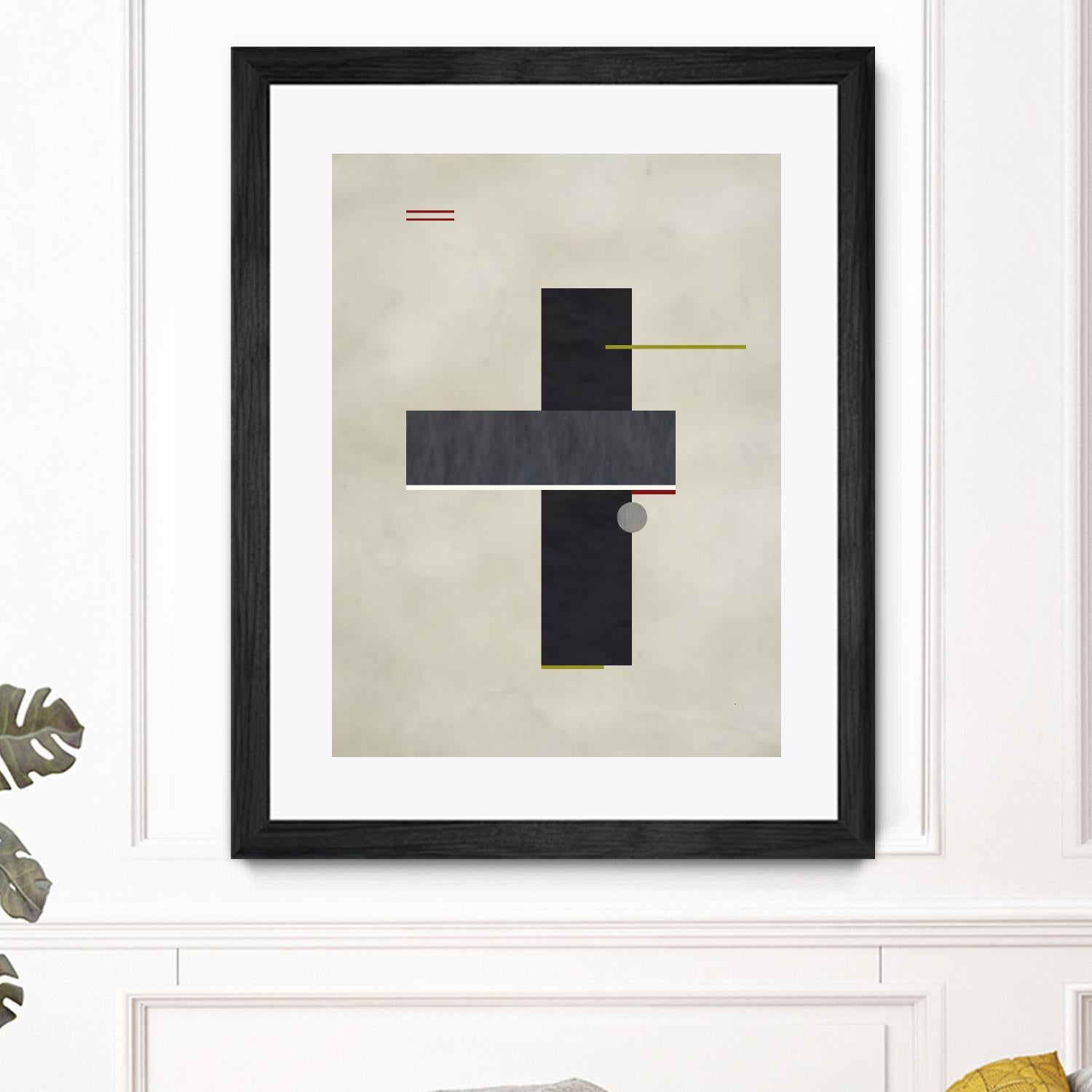 Rectangle Love by Kevin Calaguiro on GIANT ART - black abstract