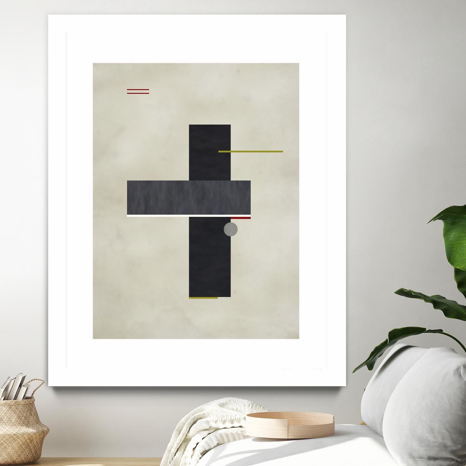 Rectangle Love by Kevin Calaguiro on GIANT ART - black abstract