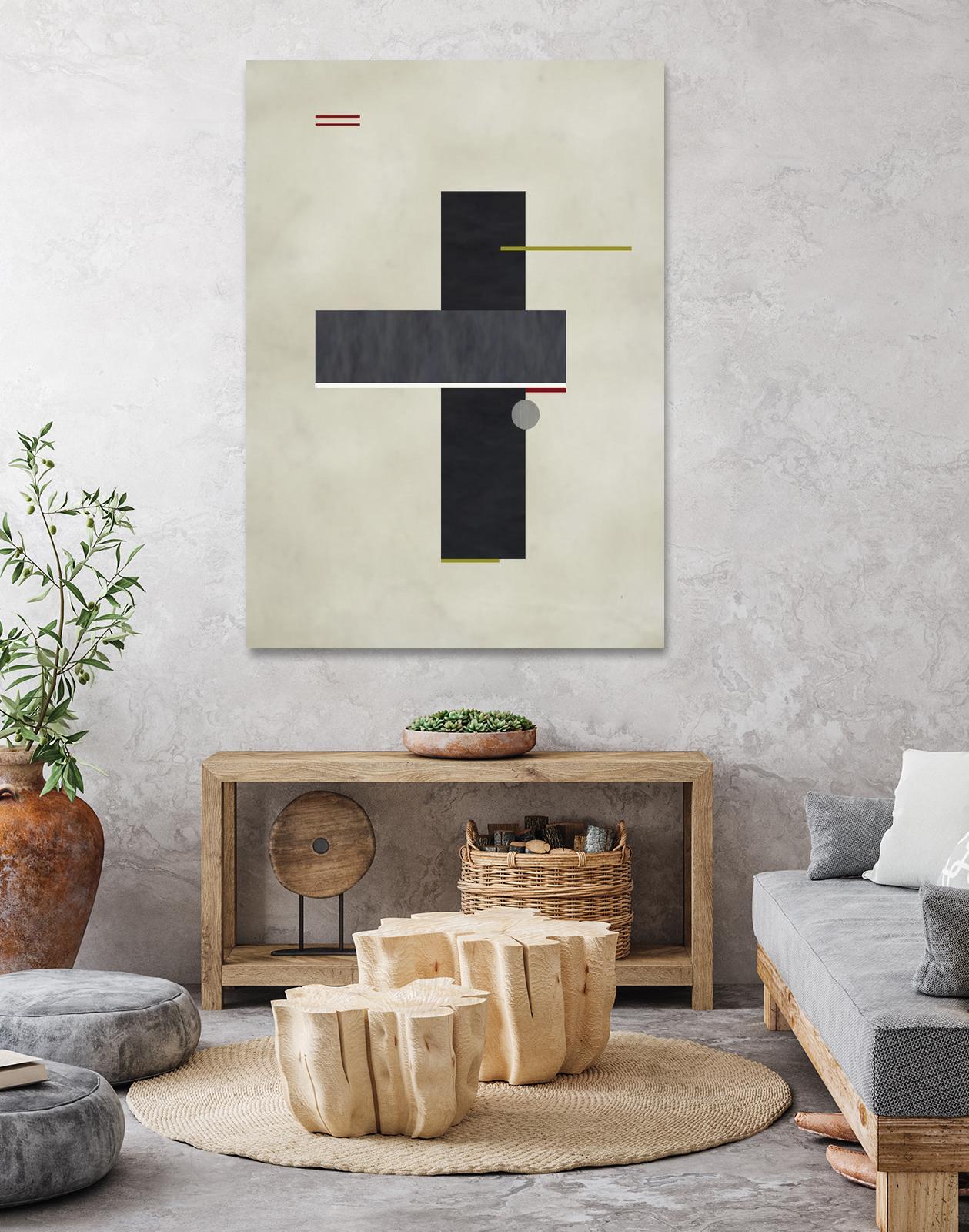 Rectangle Love by Kevin Calaguiro on GIANT ART - black abstract