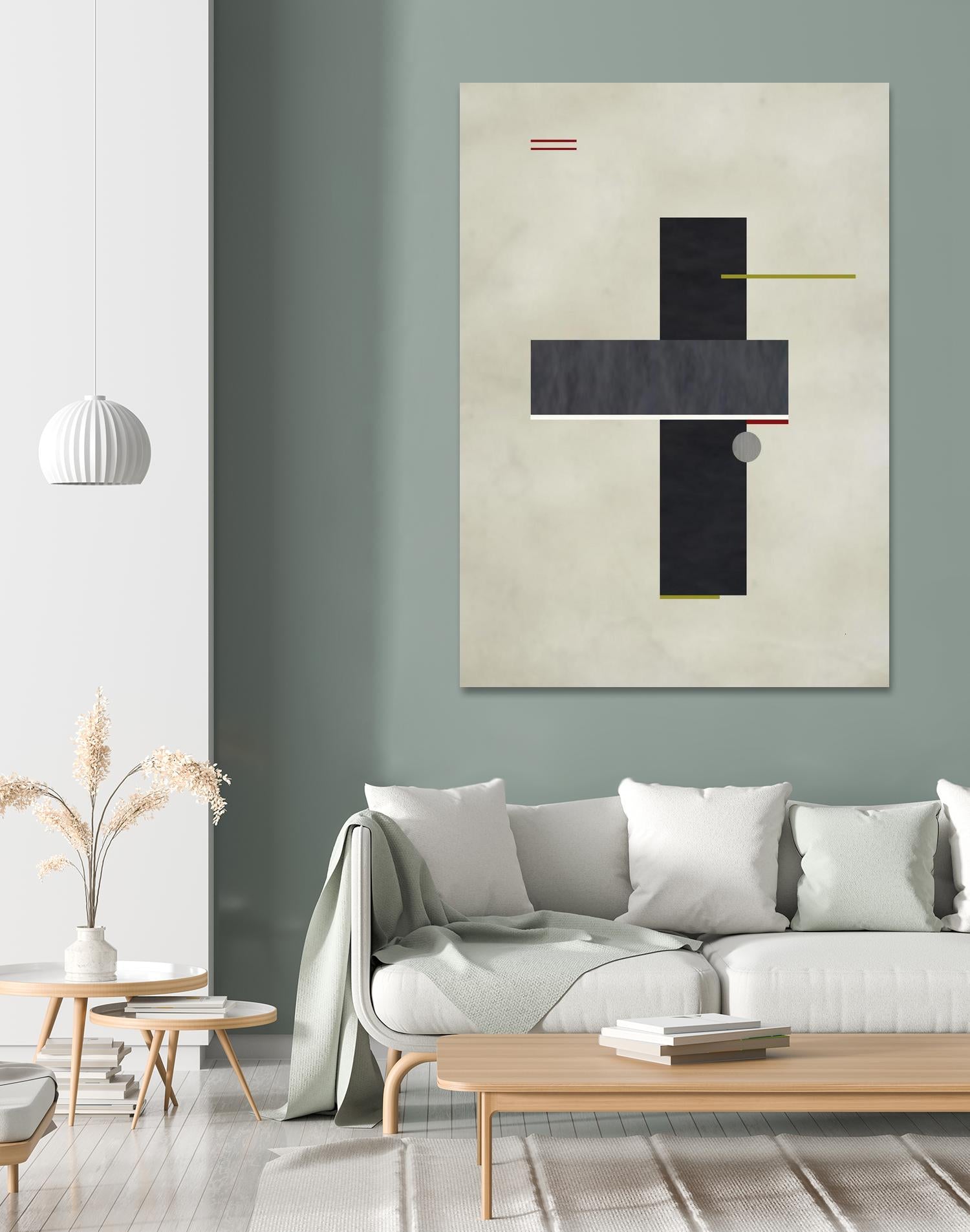 Rectangle Love by Kevin Calaguiro on GIANT ART - black abstract