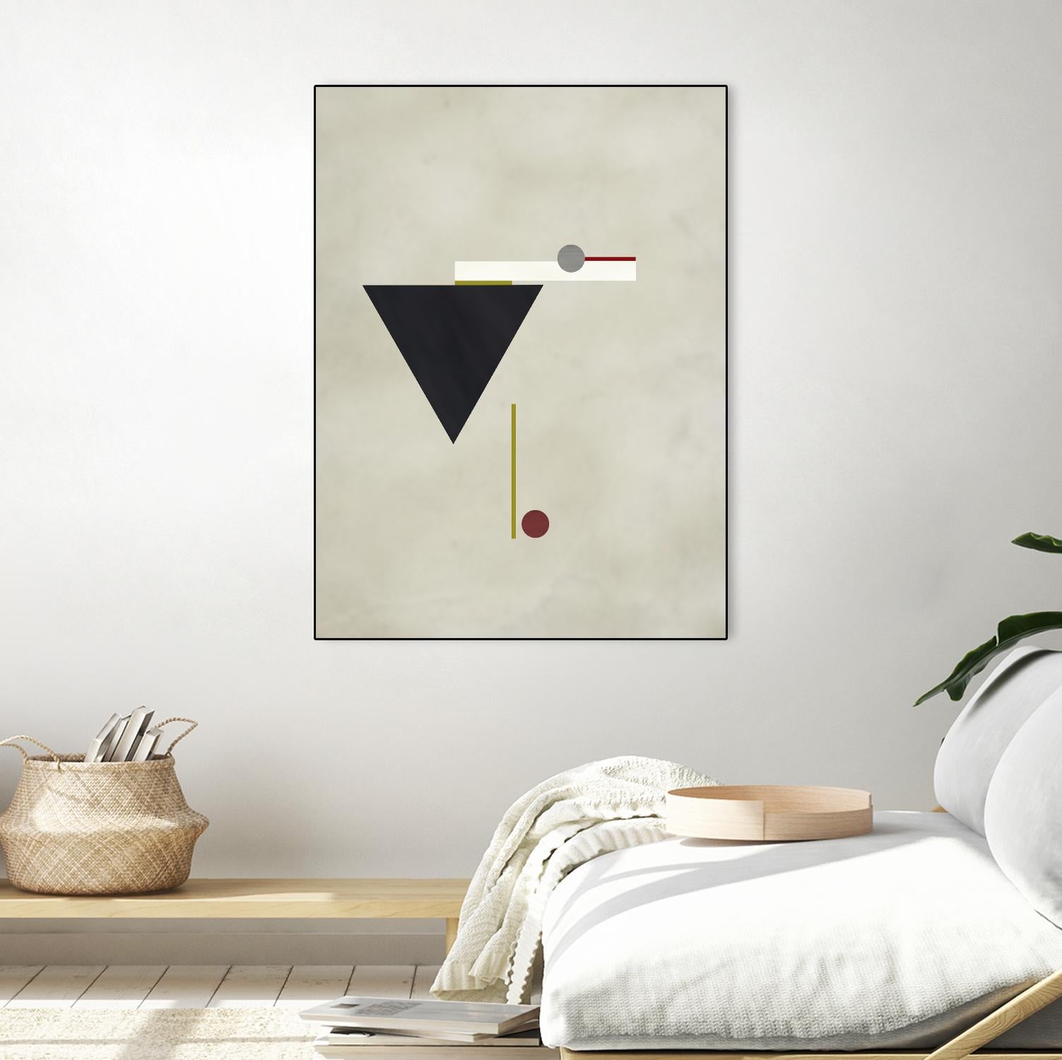 Triangle Love by Kevin Calaguiro on GIANT ART - black abstract