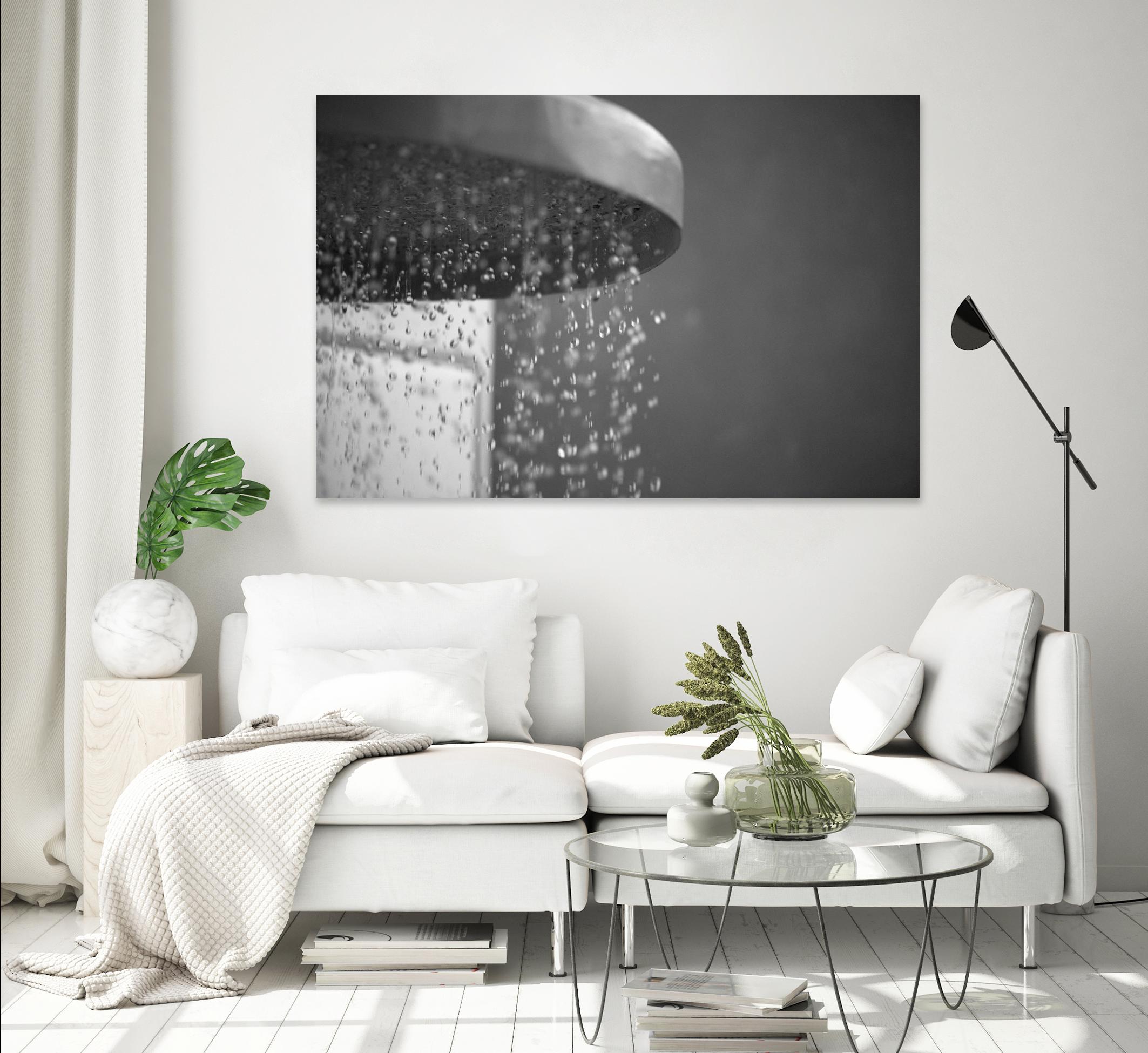 Spa Shower II by Keith Levit on GIANT ART - grey bathroom