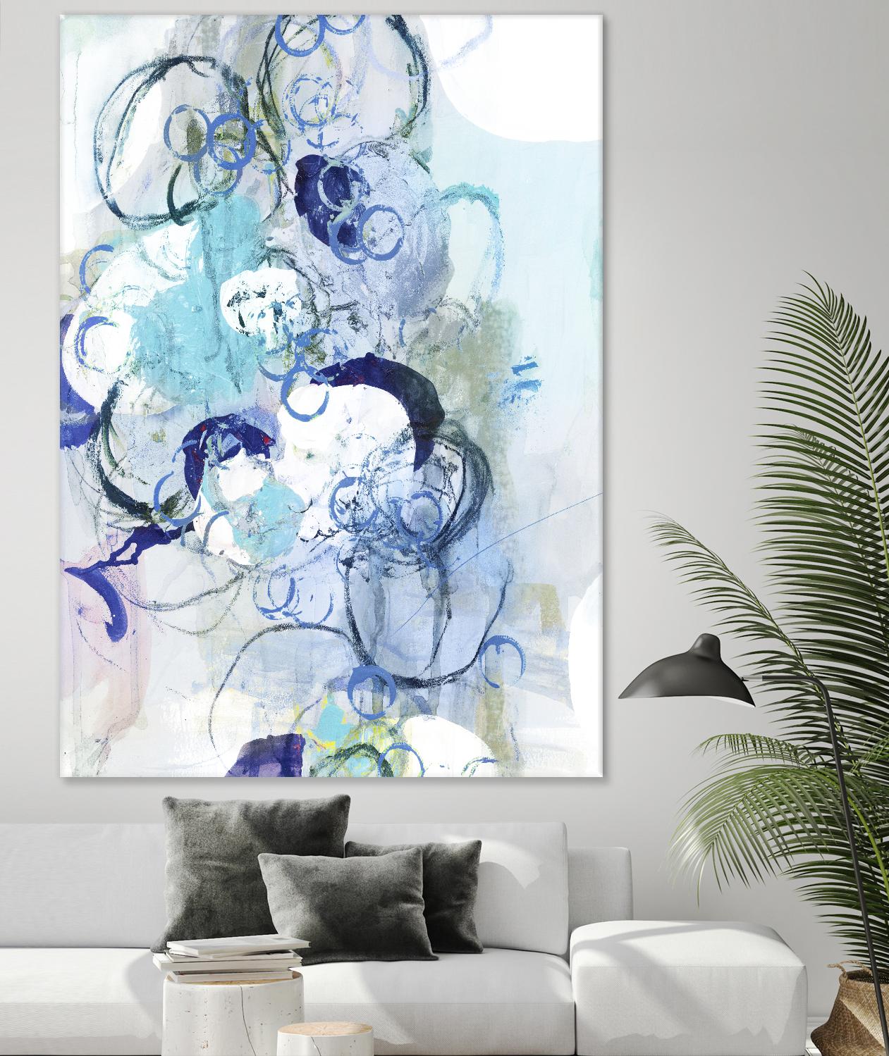 Aqua I by Kathryn Neale on GIANT ART - blue abstract
