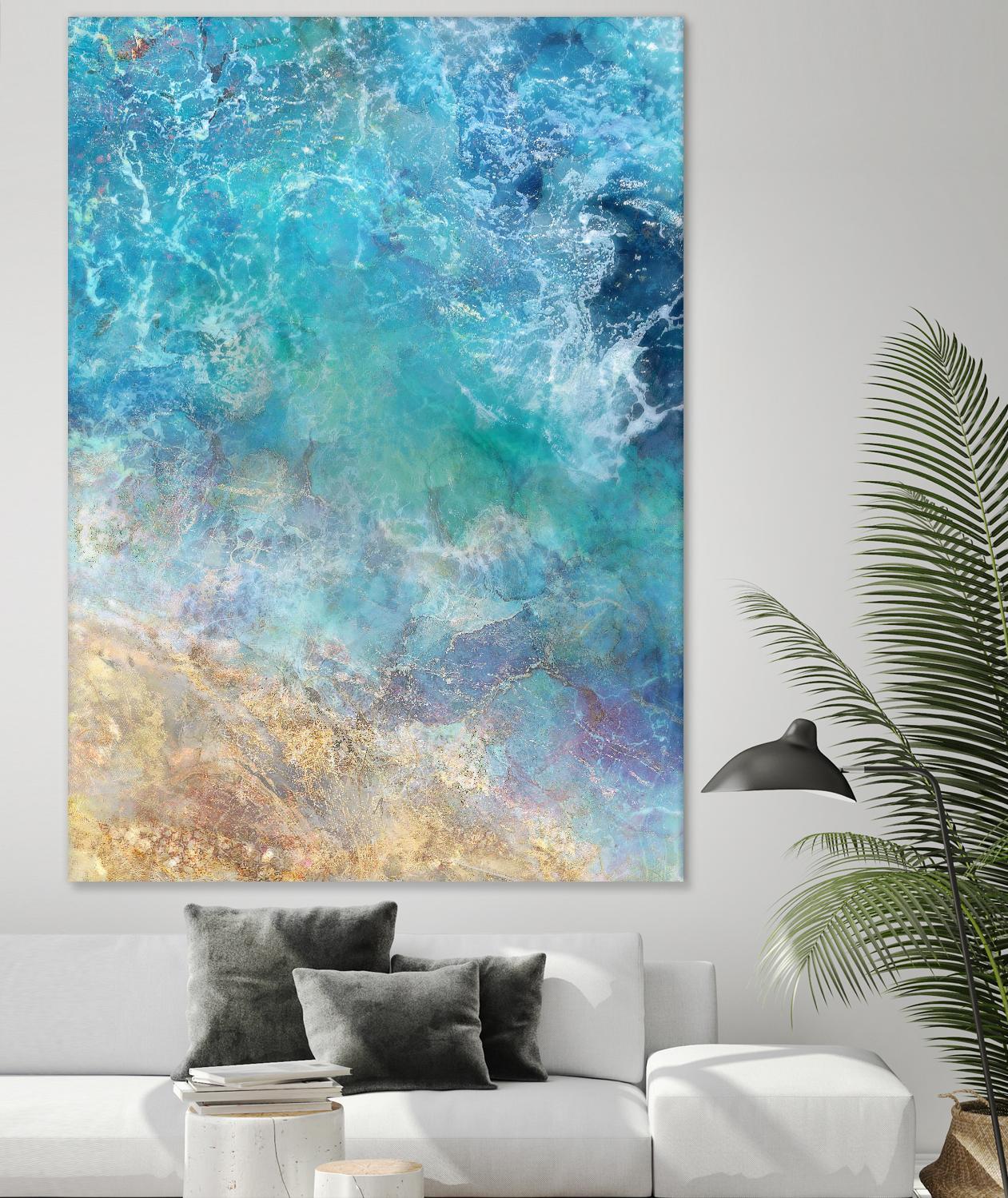 Oceanic Gold I by Ken Roko on GIANT ART - abstract