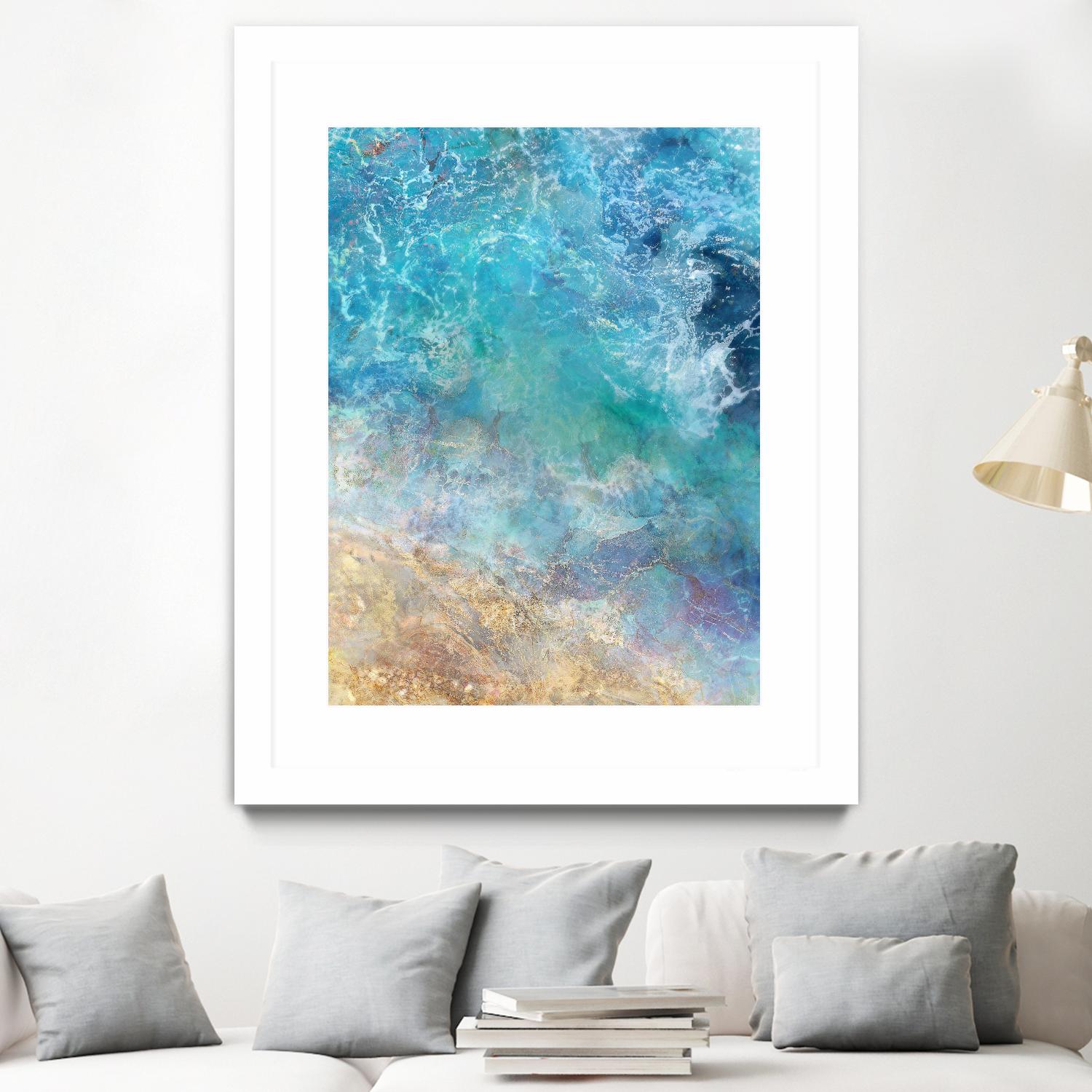 Oceanic Gold I by Ken Roko on GIANT ART - abstract