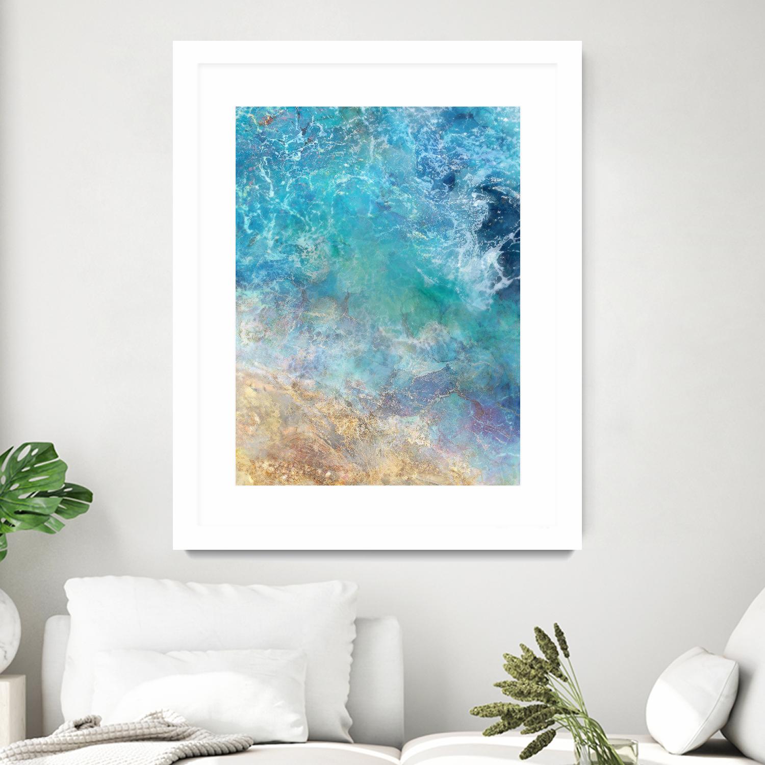 Oceanic Gold I by Ken Roko on GIANT ART - abstract