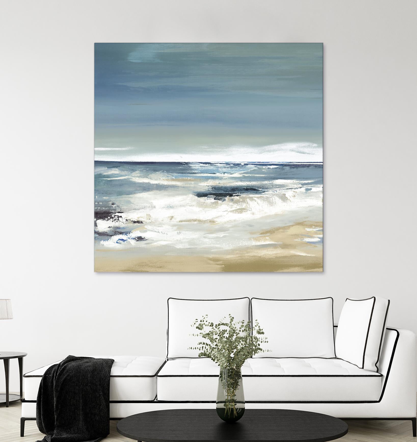 East Coast II by Valeria Mravyan on GIANT ART - beige abstract beach house art