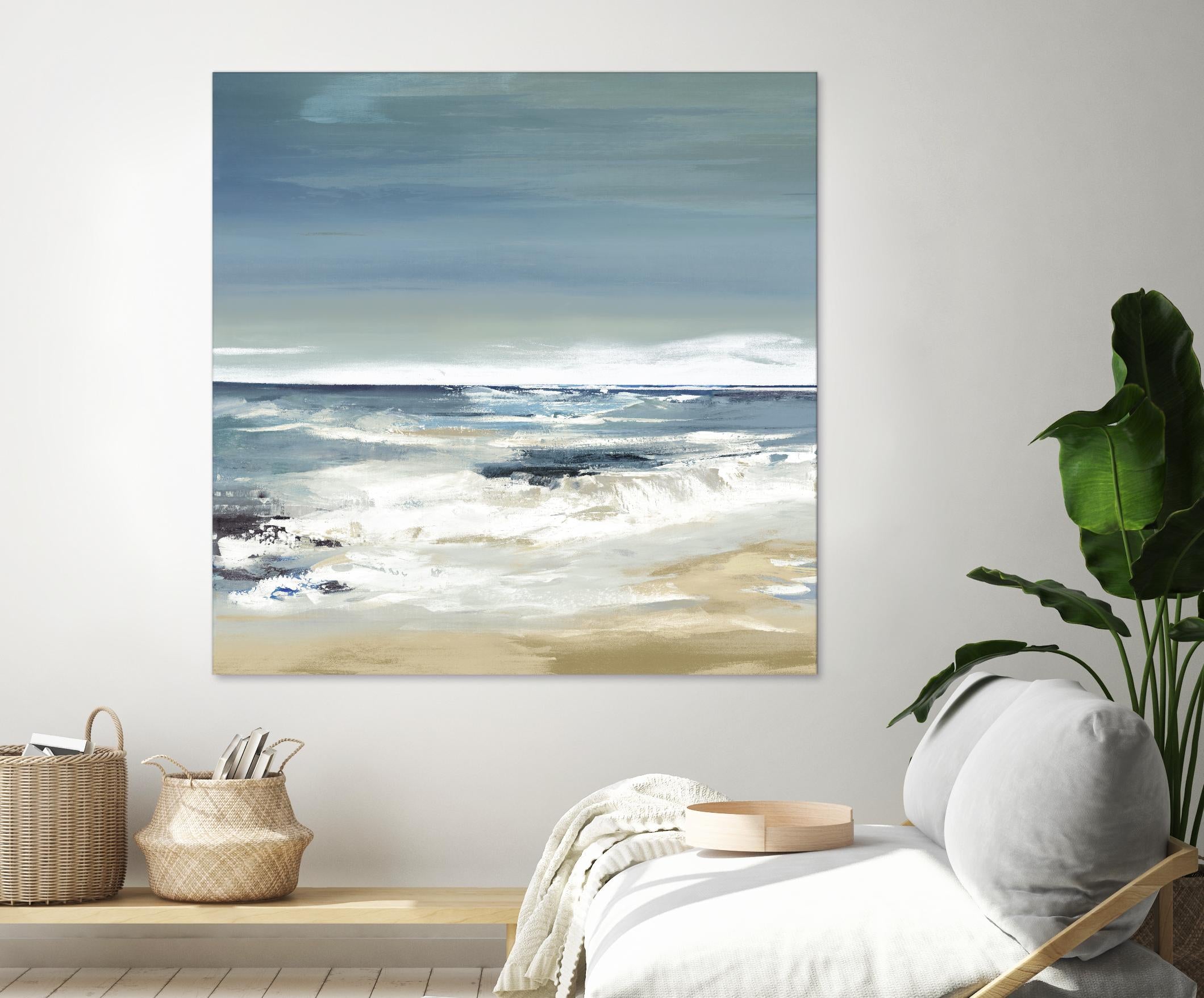 East Coast II by Valeria Mravyan on GIANT ART - beige abstract beach house art