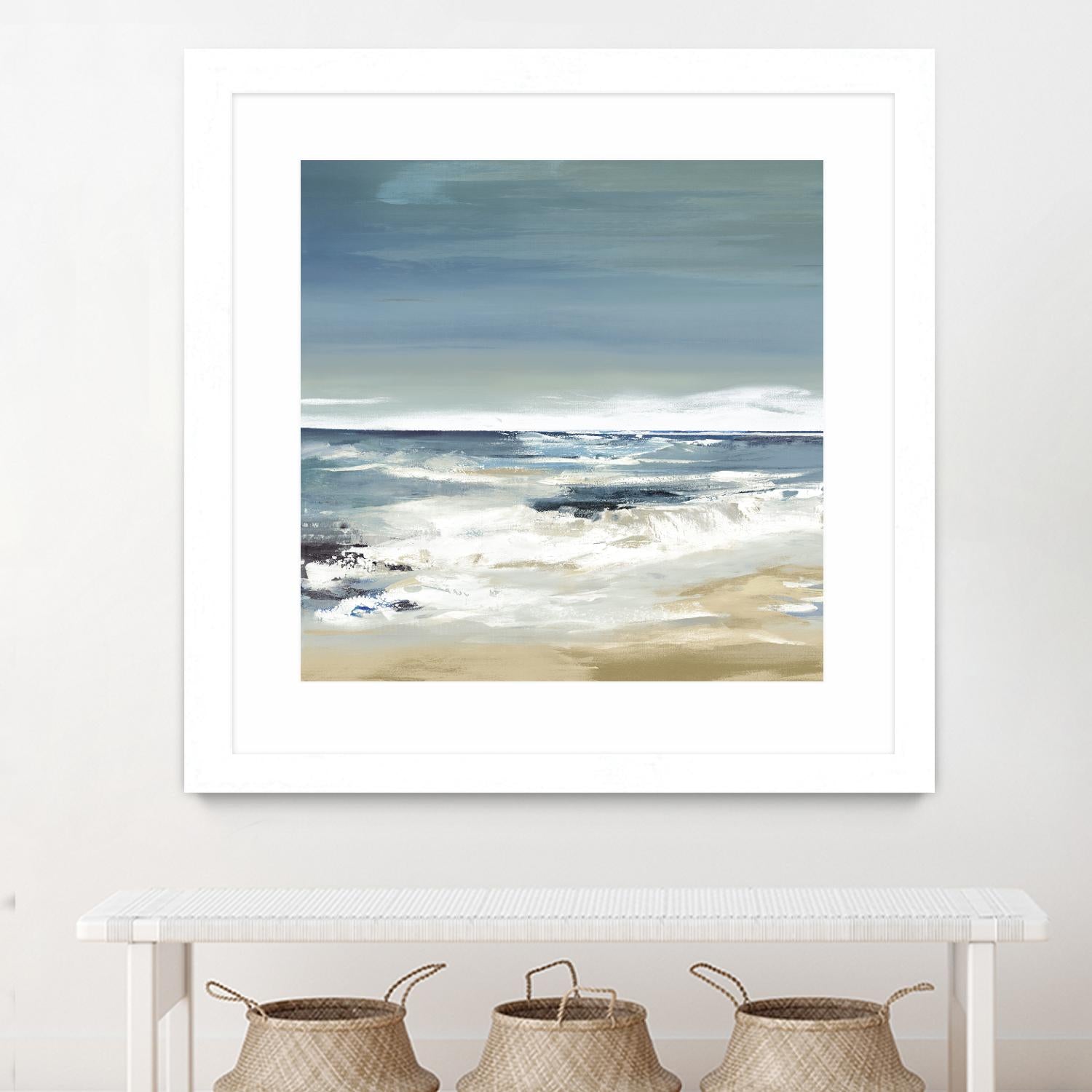 East Coast II by Valeria Mravyan on GIANT ART - beige abstract beach house art