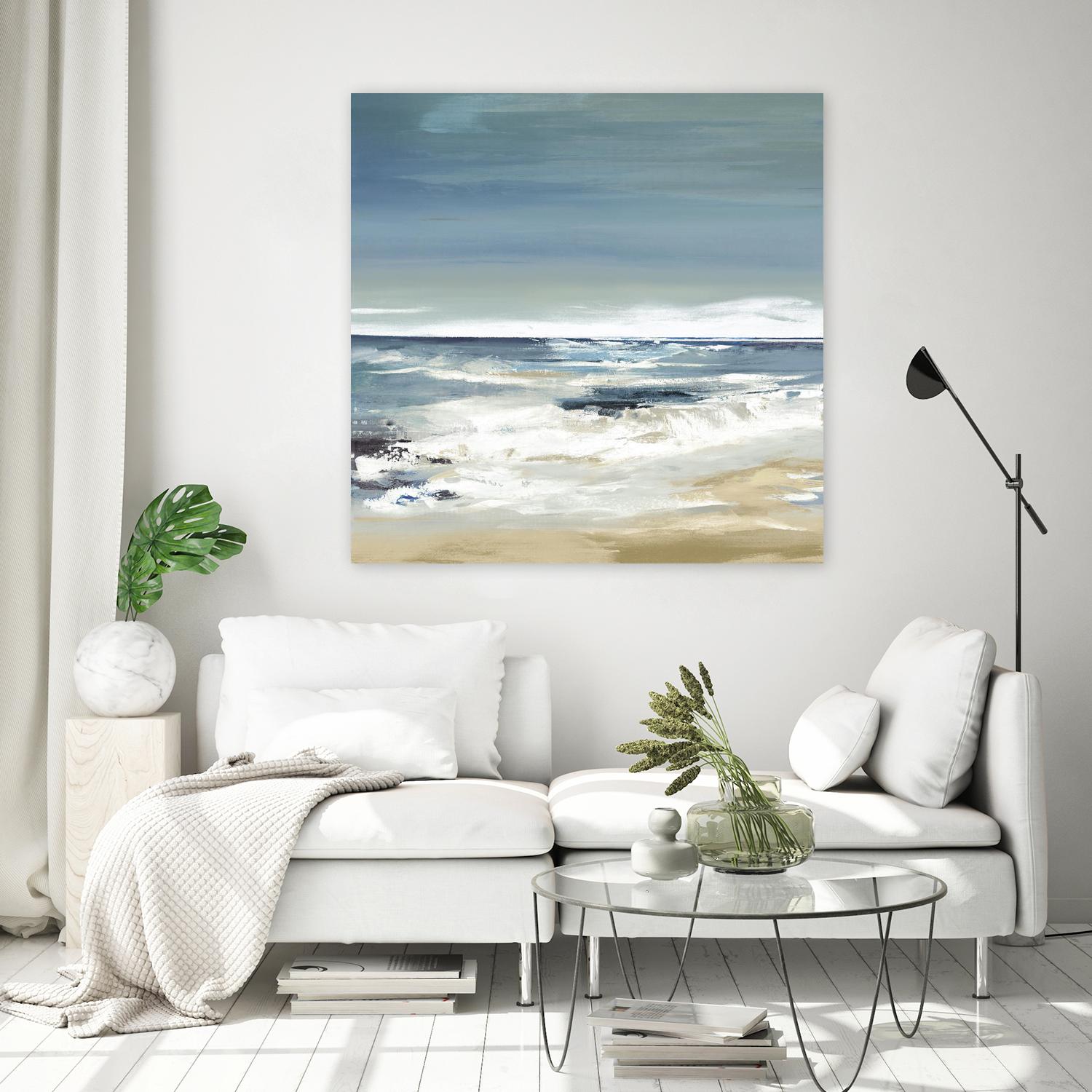 East Coast II by Valeria Mravyan on GIANT ART - beige abstract beach house art