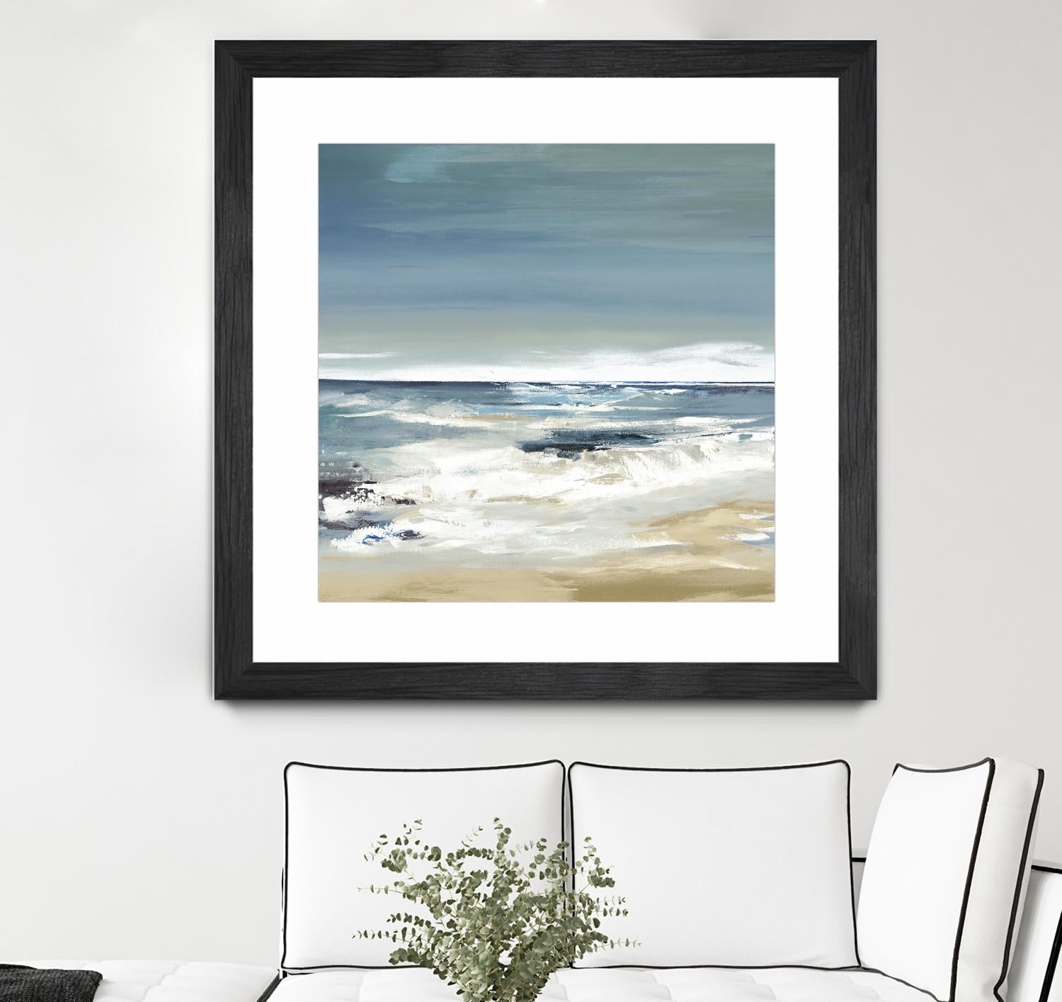 East Coast II by Valeria Mravyan on GIANT ART - beige abstract beach house art