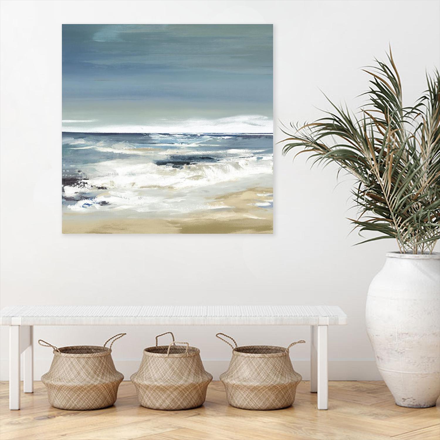 East Coast II by Valeria Mravyan on GIANT ART - beige abstract beach house art