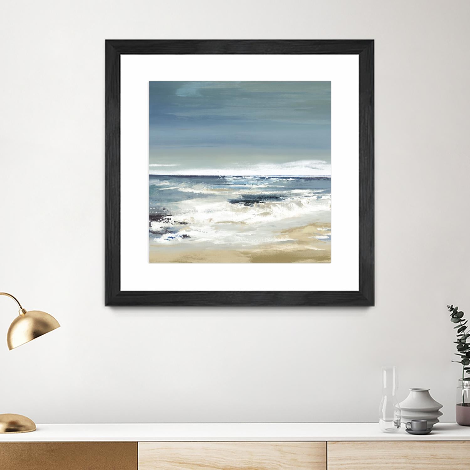 East Coast II by Valeria Mravyan on GIANT ART - beige abstract beach house art