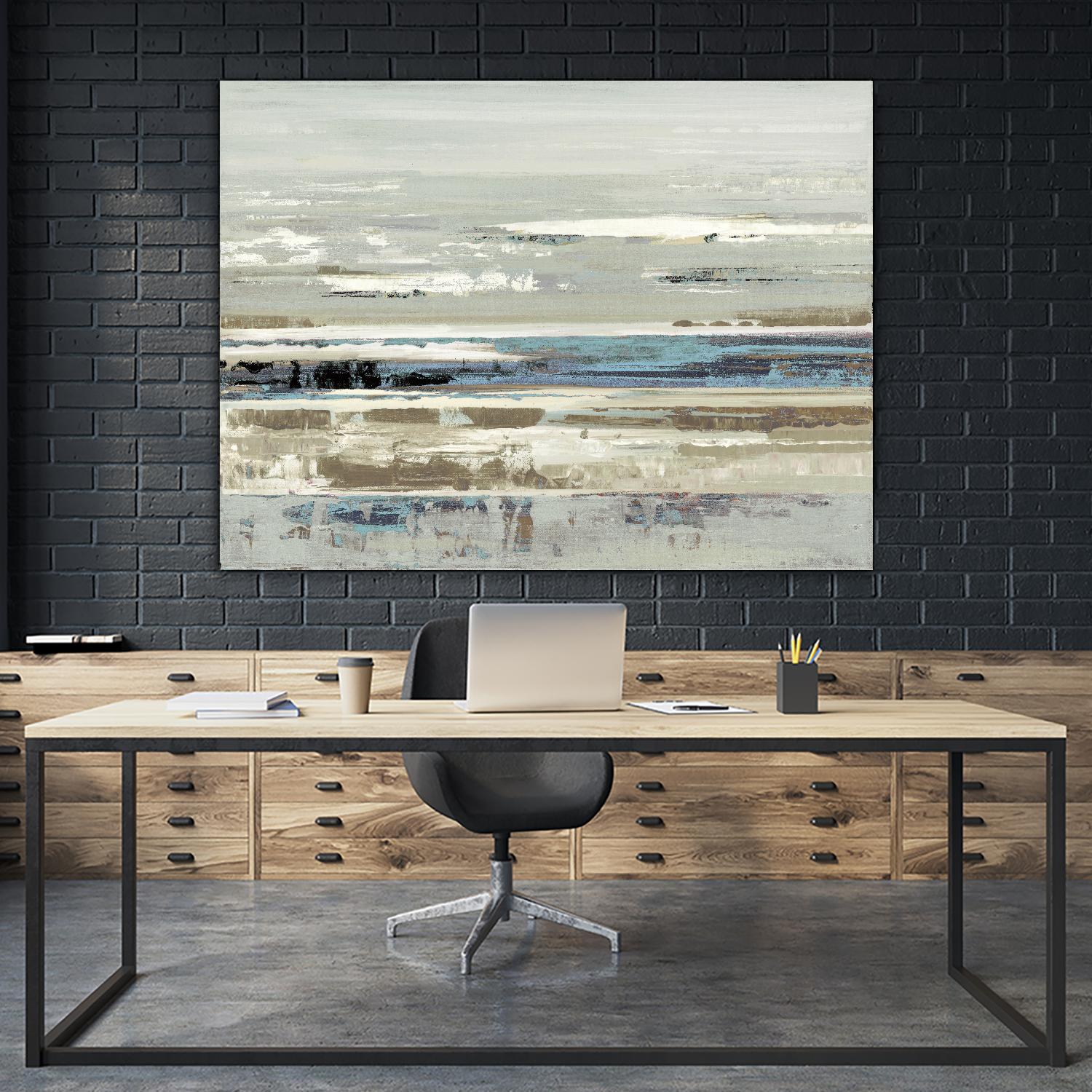 Eternal Horizon I by Valeria Mravyan on GIANT ART - beige abstract