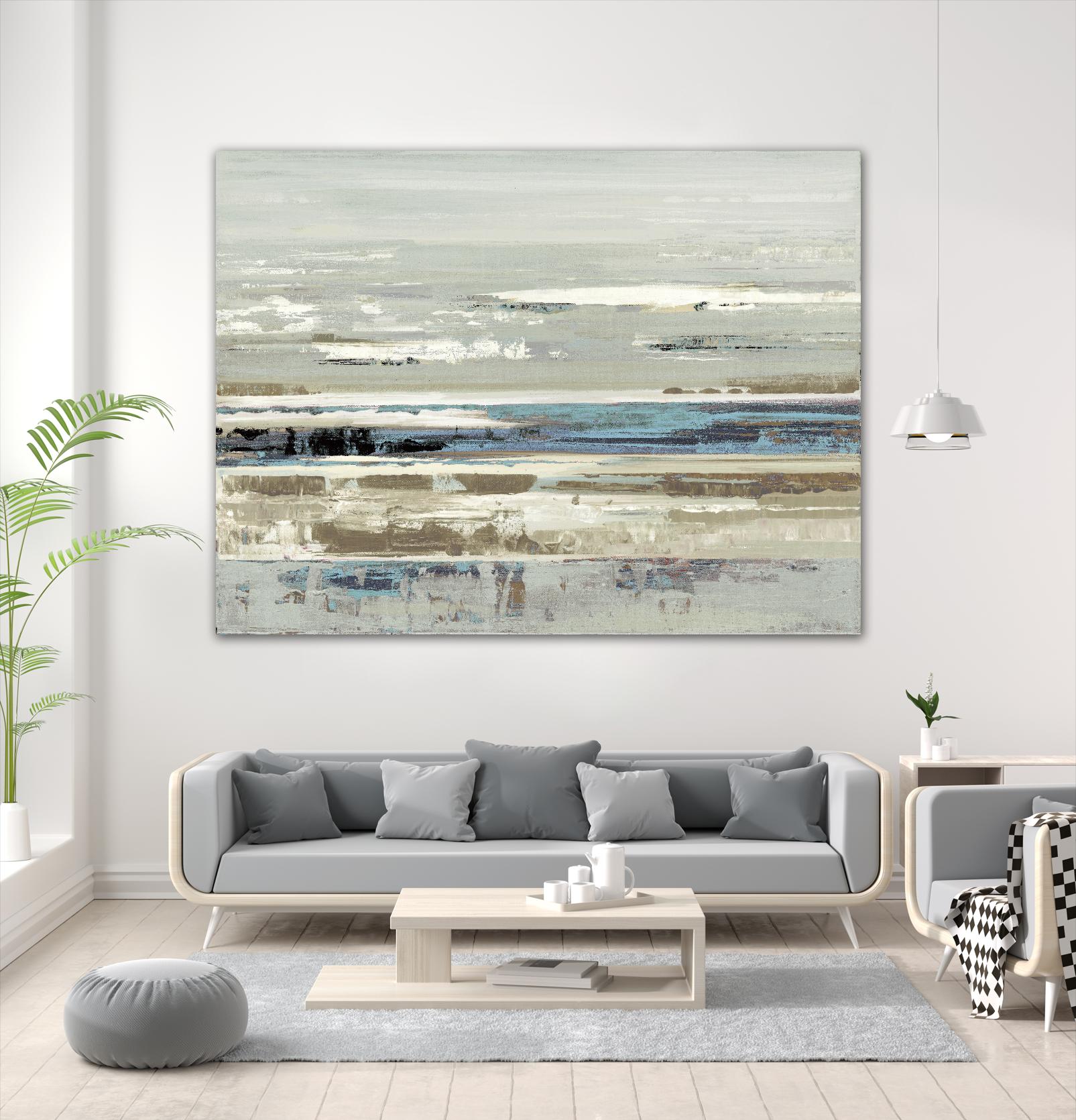 Eternal Horizon I by Valeria Mravyan on GIANT ART - beige abstract