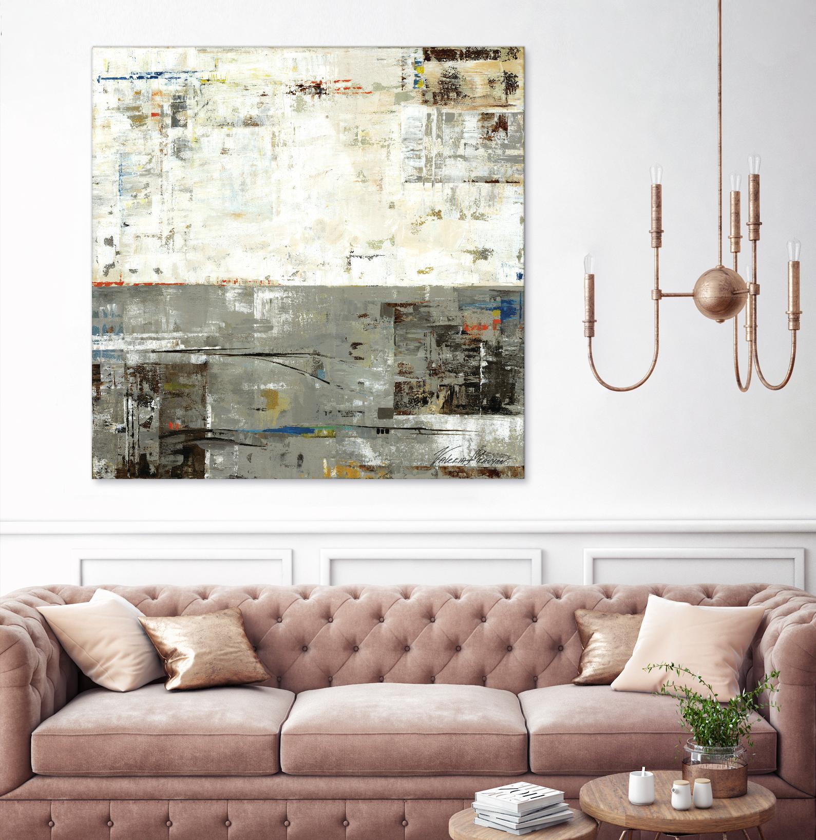 Grey Zone II by Valeria Mravyan on GIANT ART - beige abstract