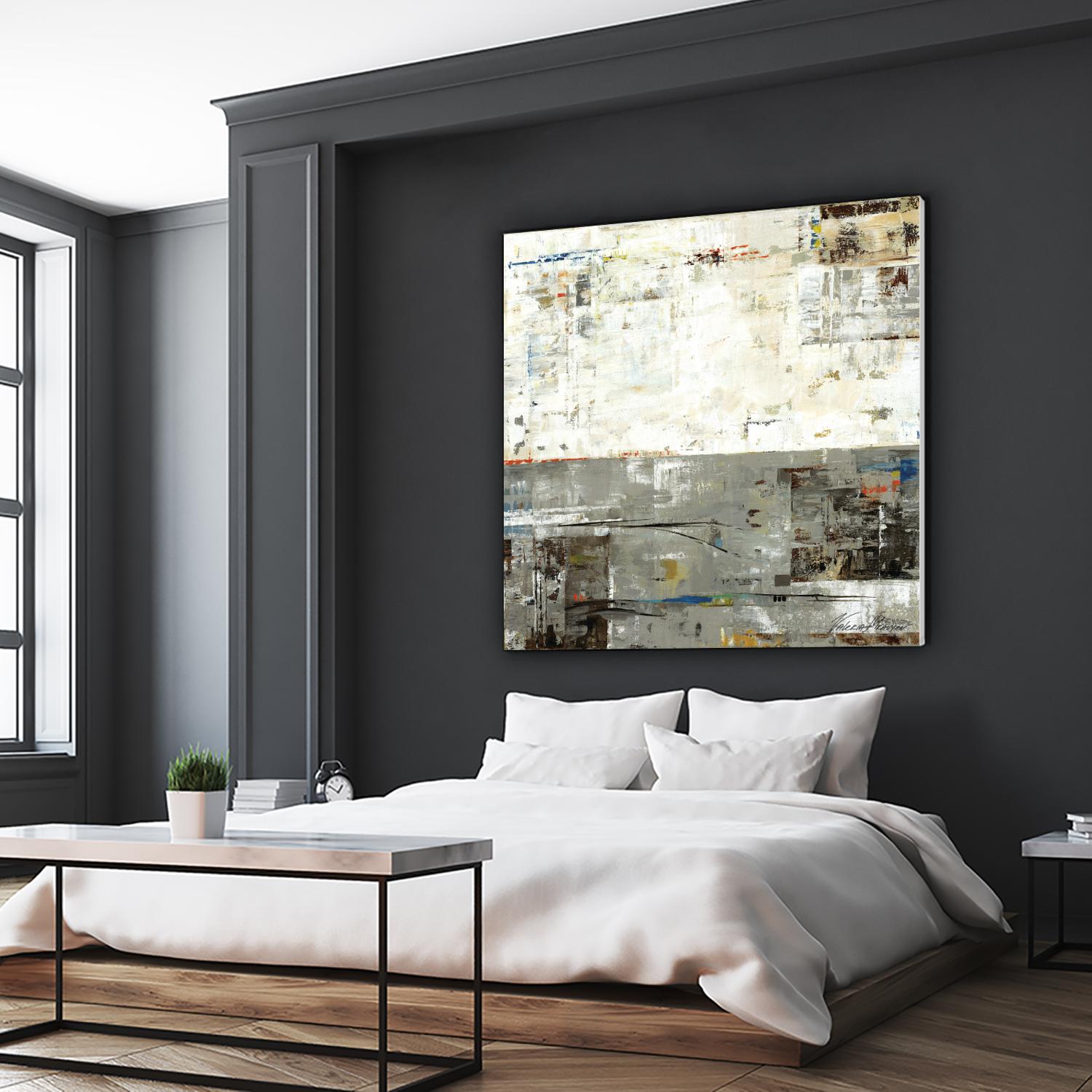 Grey Zone II by Valeria Mravyan on GIANT ART - beige abstract