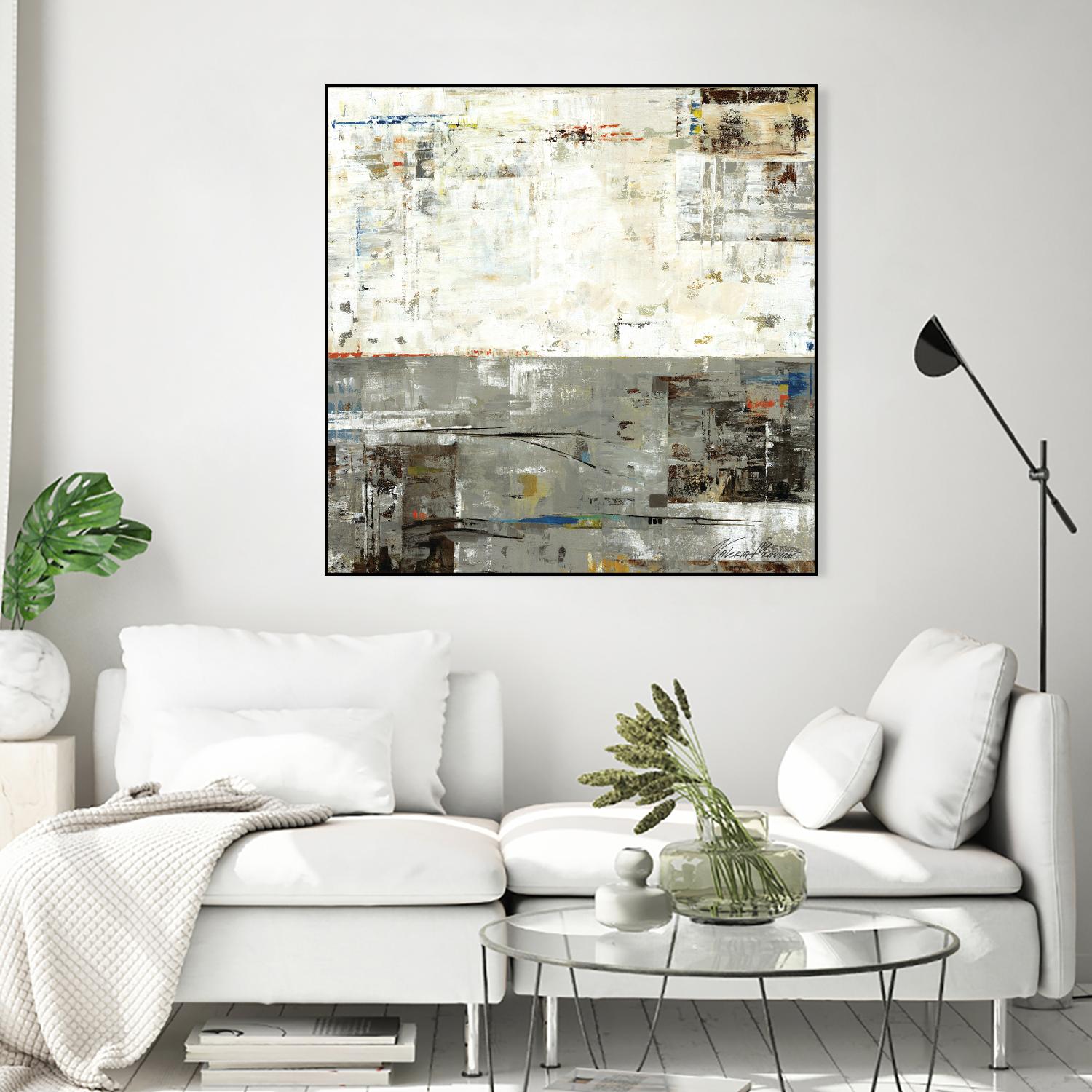 Grey Zone II by Valeria Mravyan on GIANT ART - beige abstract