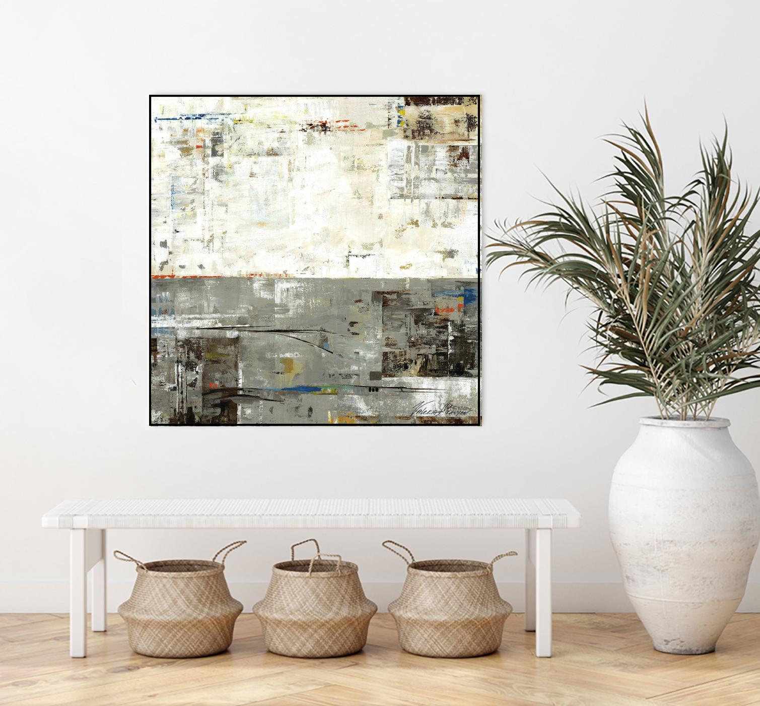 Grey Zone II by Valeria Mravyan on GIANT ART - beige abstract
