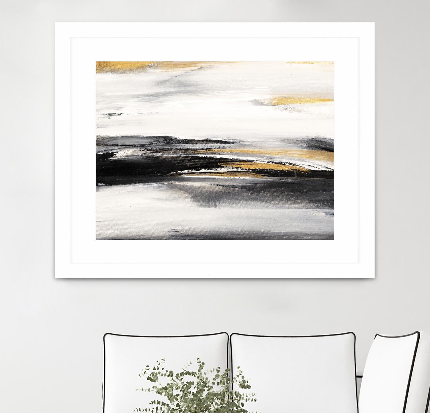 Gold Rush I by Valeria Mravyan on GIANT ART - black abstract