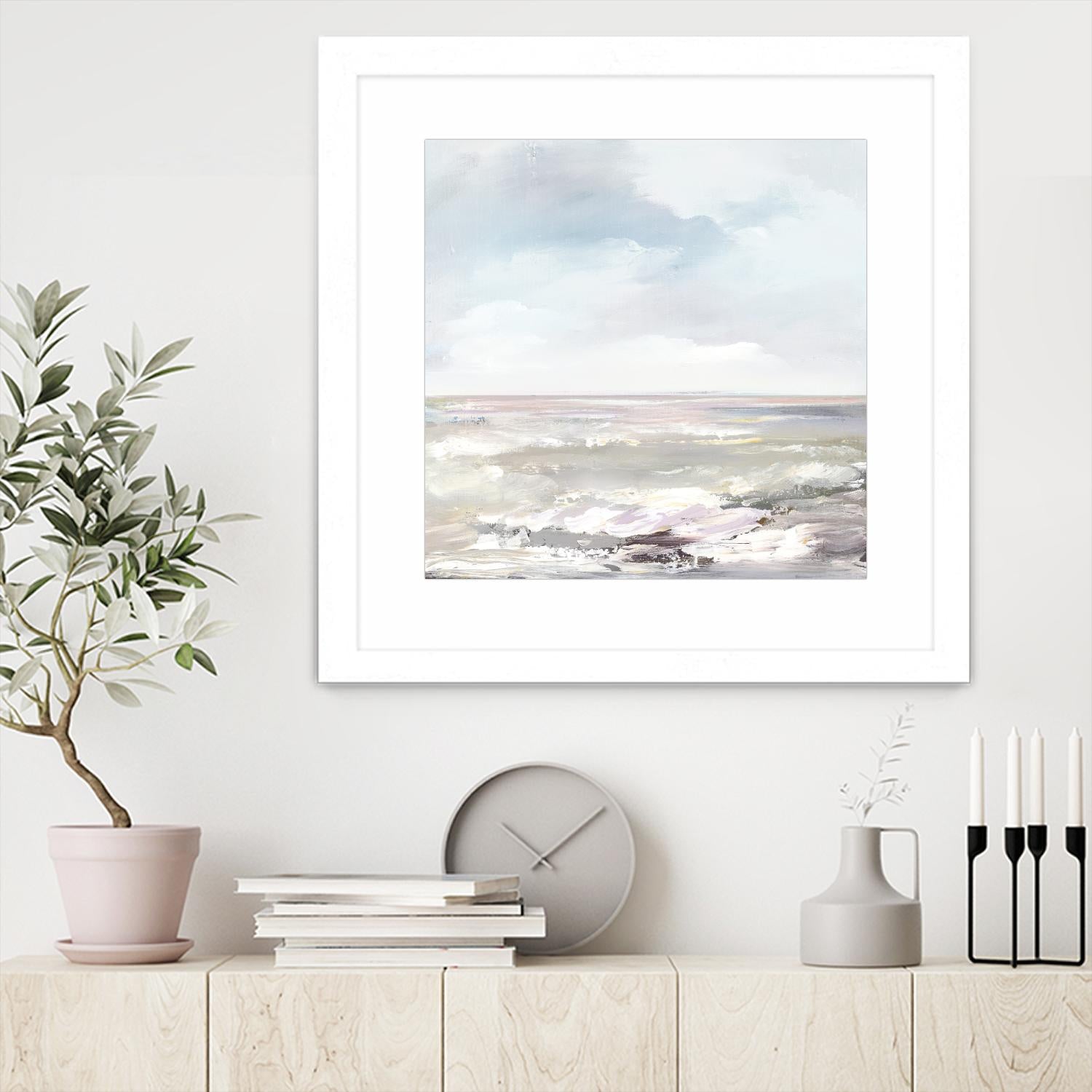 Beneath the Sky I by Valeria Mravyan on GIANT ART - pink abstract