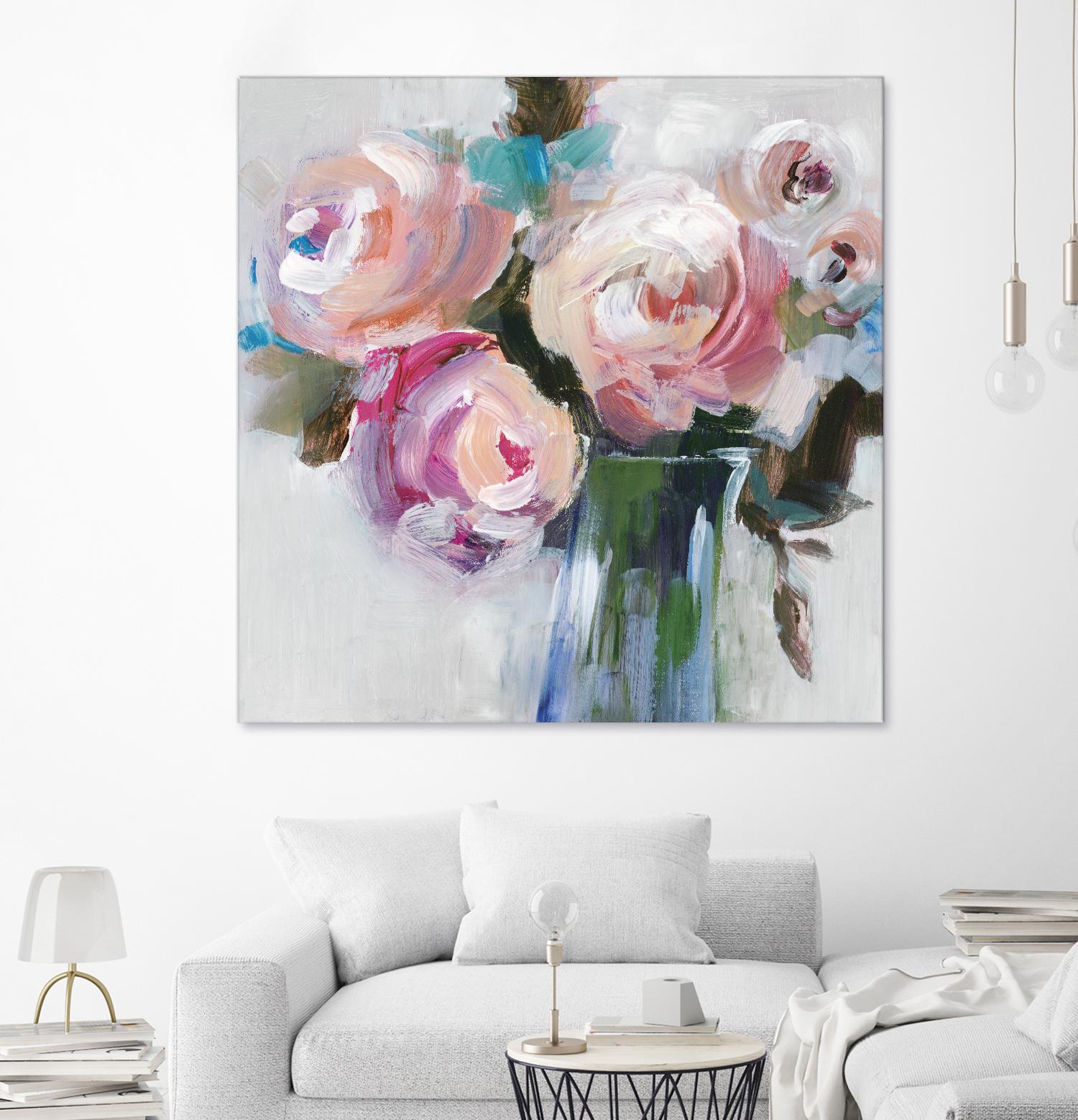 Bouquet II by Valeria Mravyan on GIANT ART - pink floral