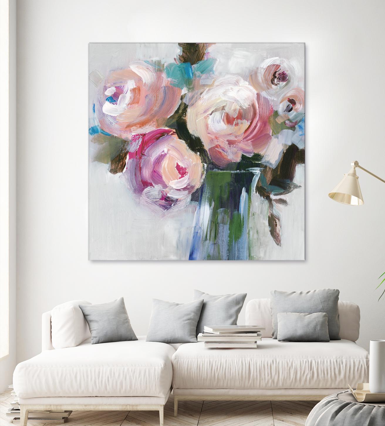 Bouquet II by Valeria Mravyan on GIANT ART - pink floral