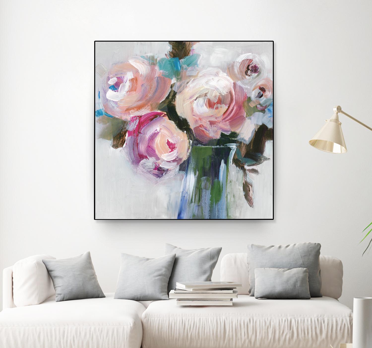 Bouquet II by Valeria Mravyan on GIANT ART - pink floral