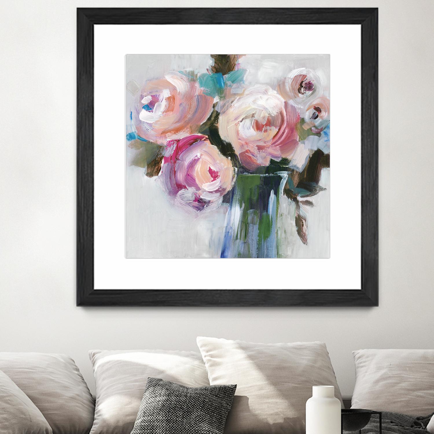 Bouquet II by Valeria Mravyan on GIANT ART - pink floral